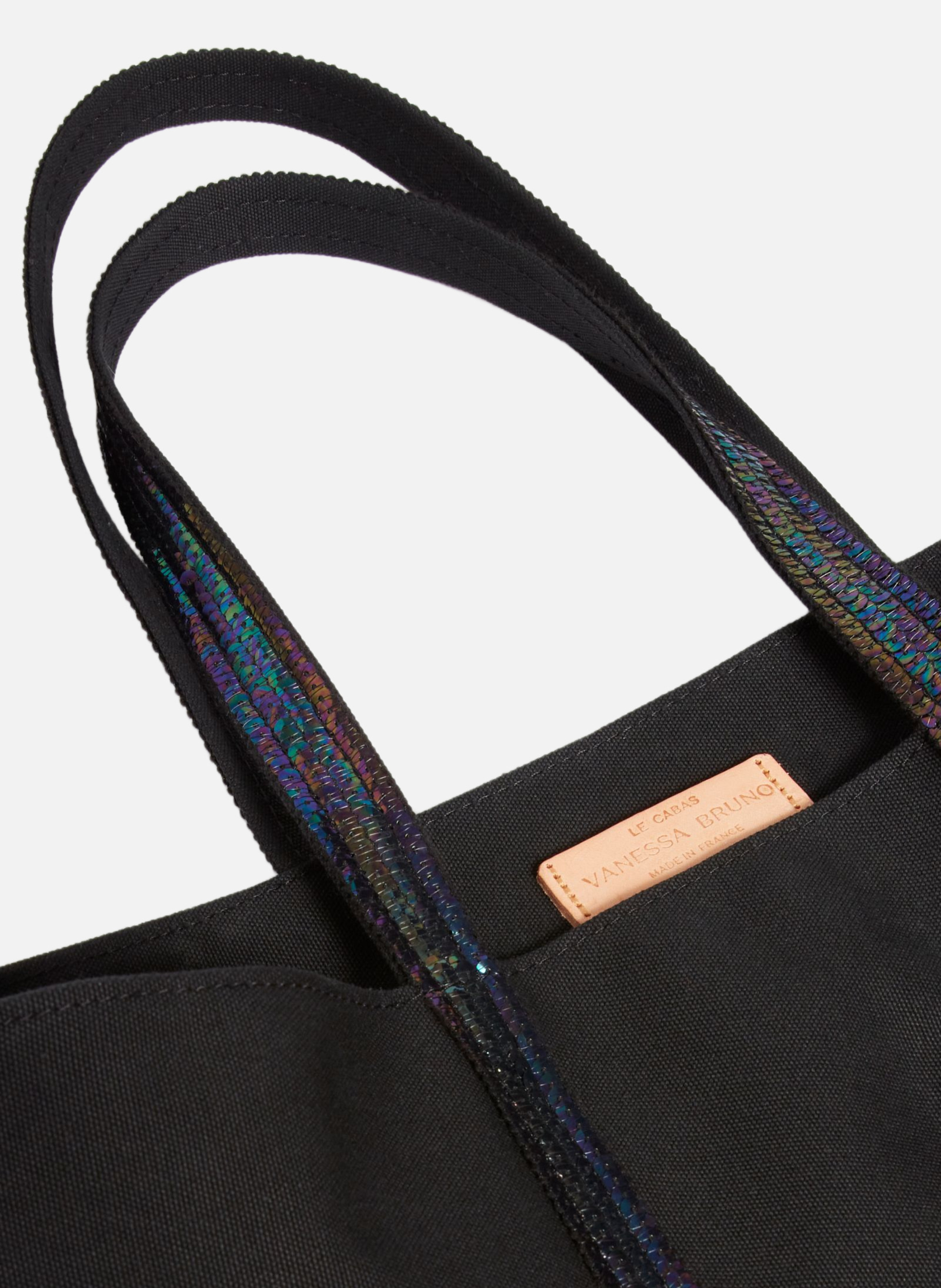 Cabas l zippé en toile VANESSA BRUNO Noir