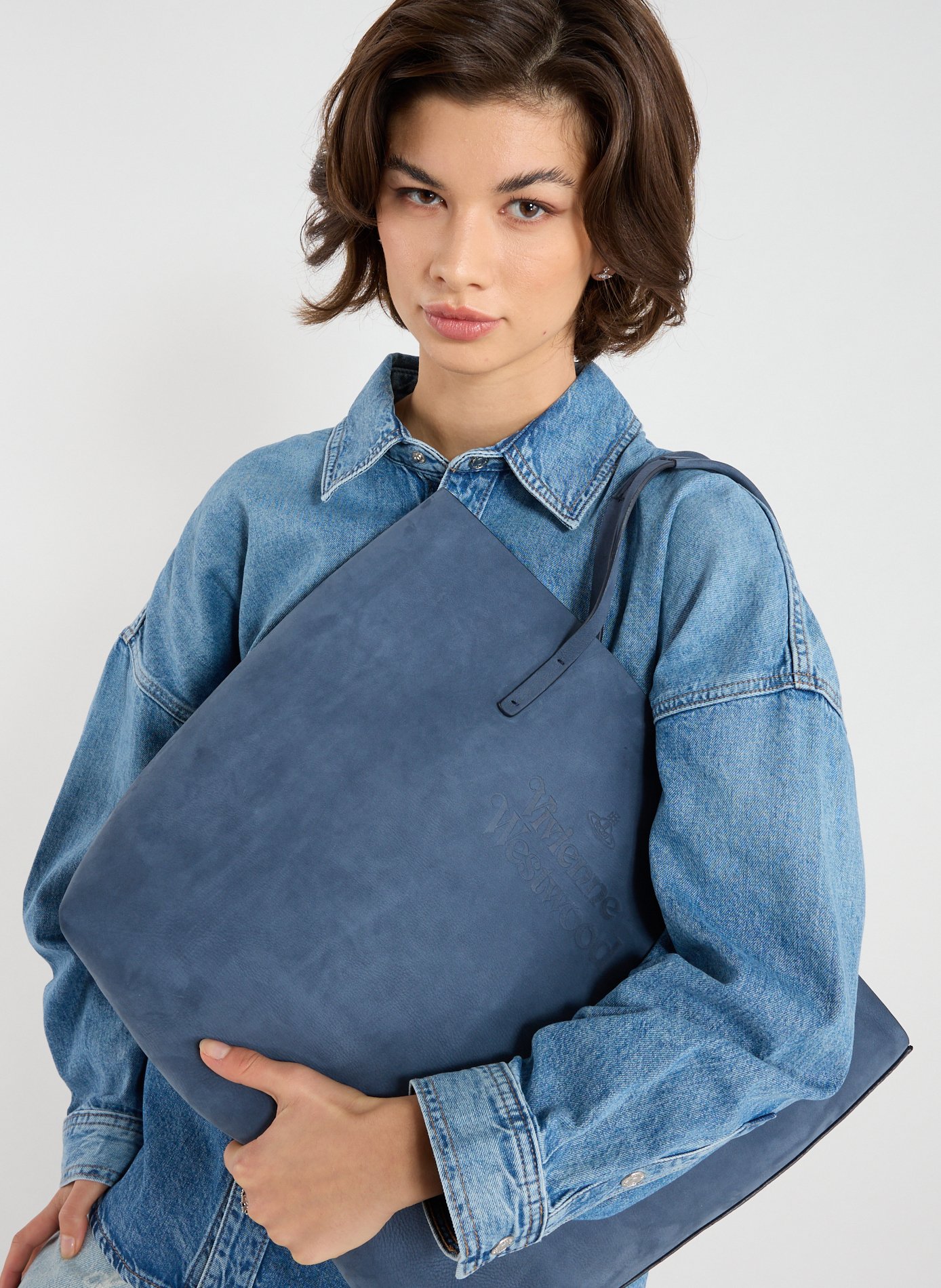 LEATHER BAG VIVIENNE WESTWOOD Blue