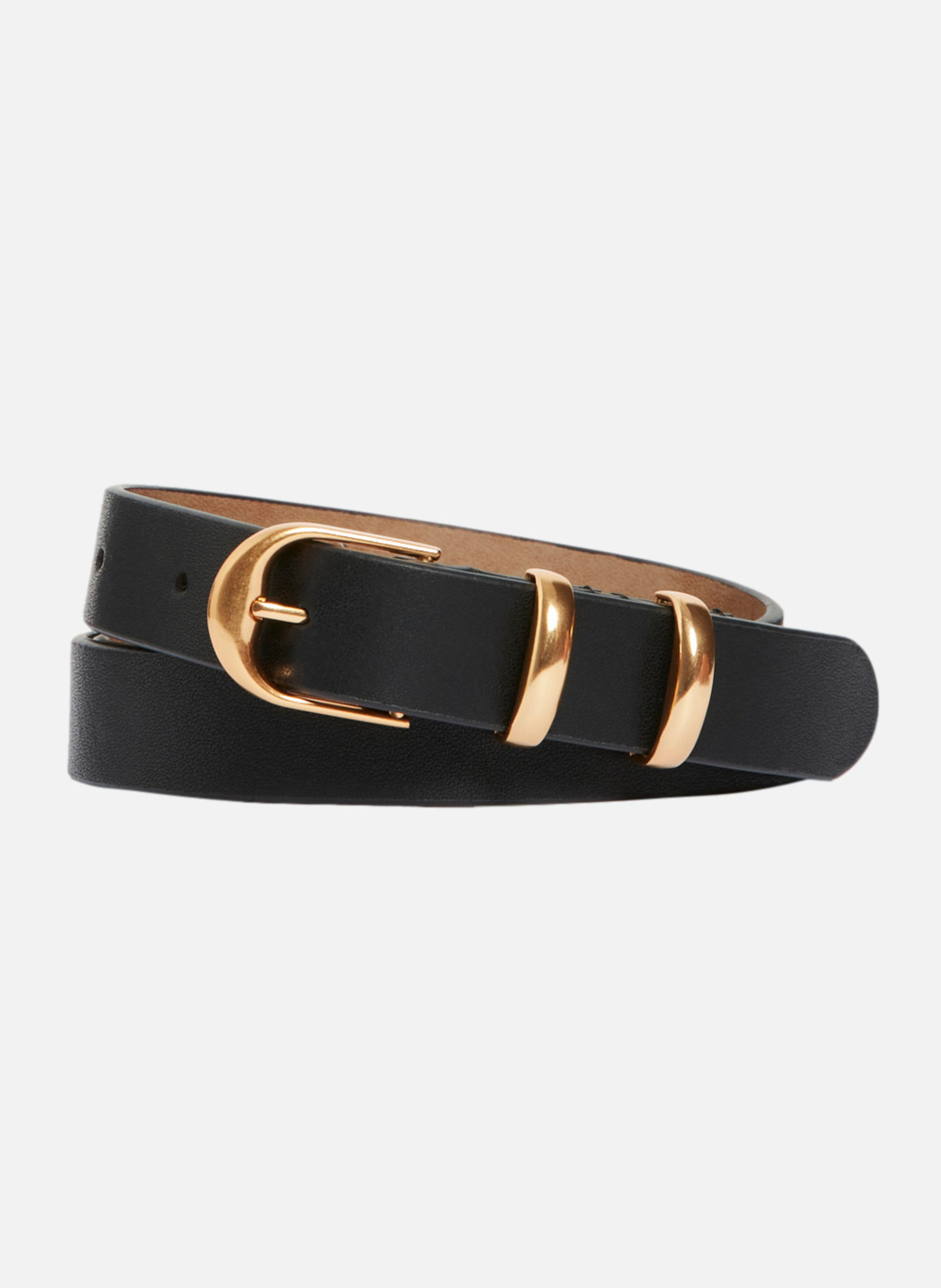 Ceinture 20mm en cuir noir VANESSA BRUNO Noir