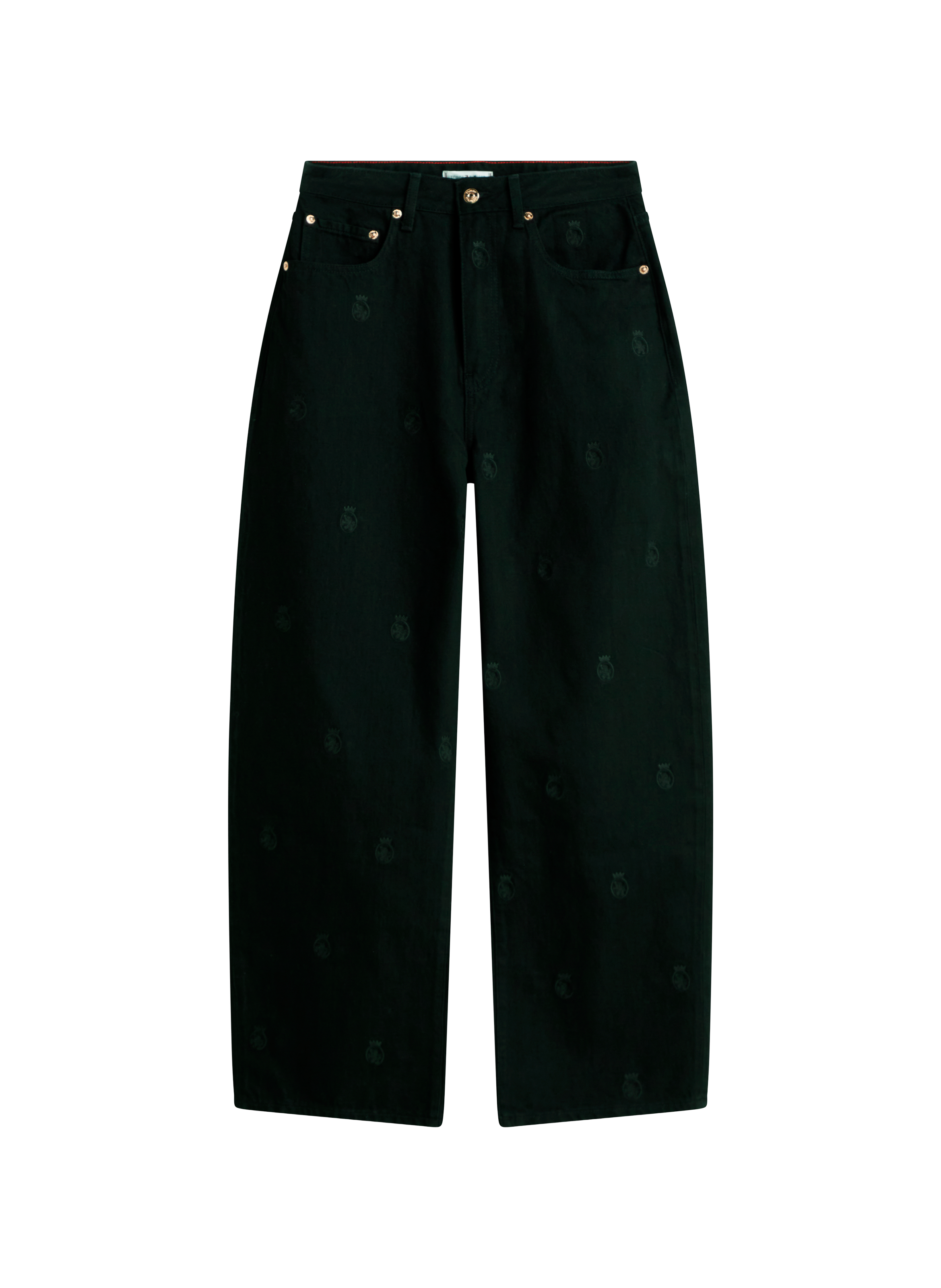 Jean ample barrel en coton TOMMY HILFIGER Noir