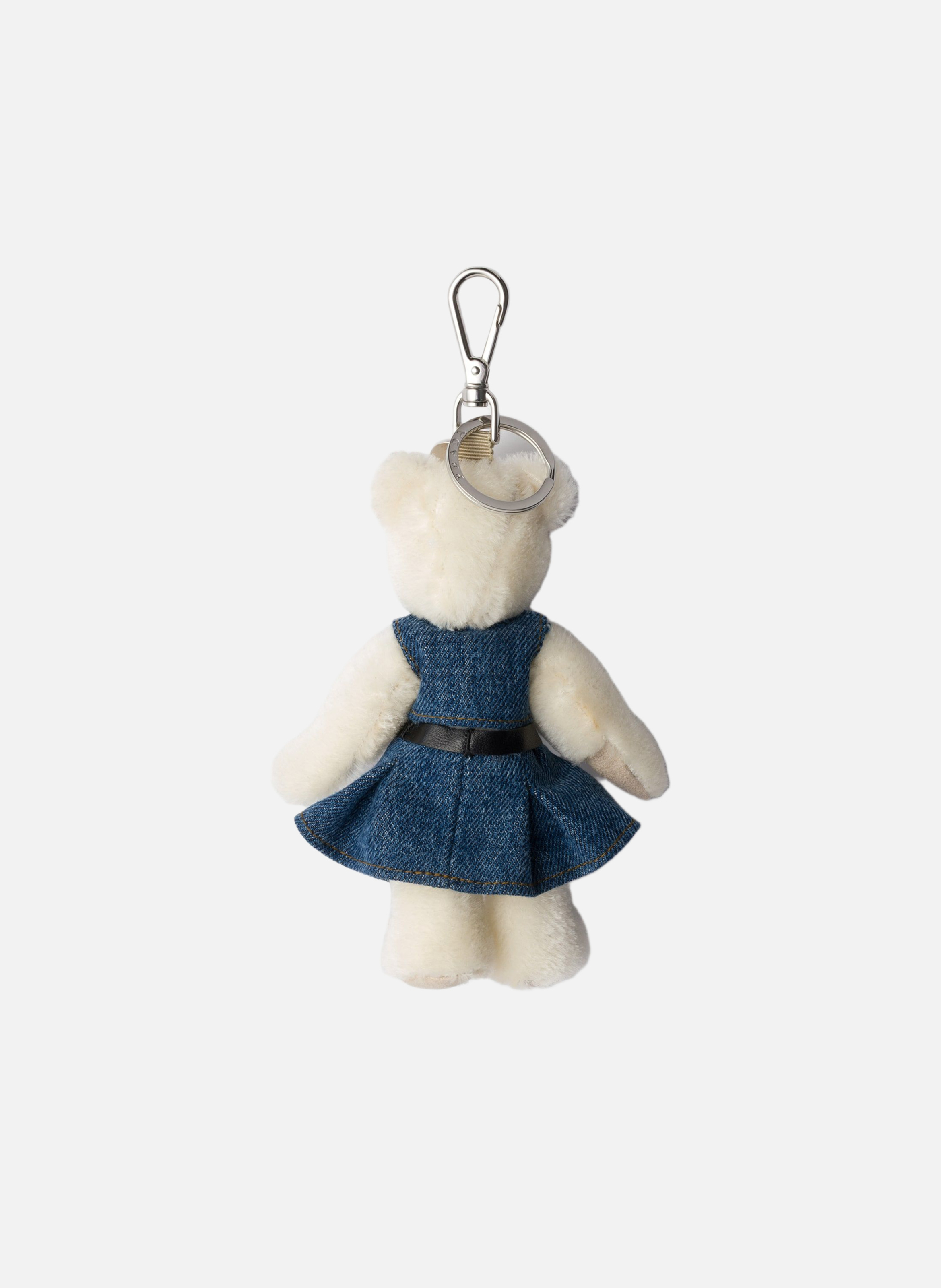 Charm porte-clés teddy PRADA Blanc