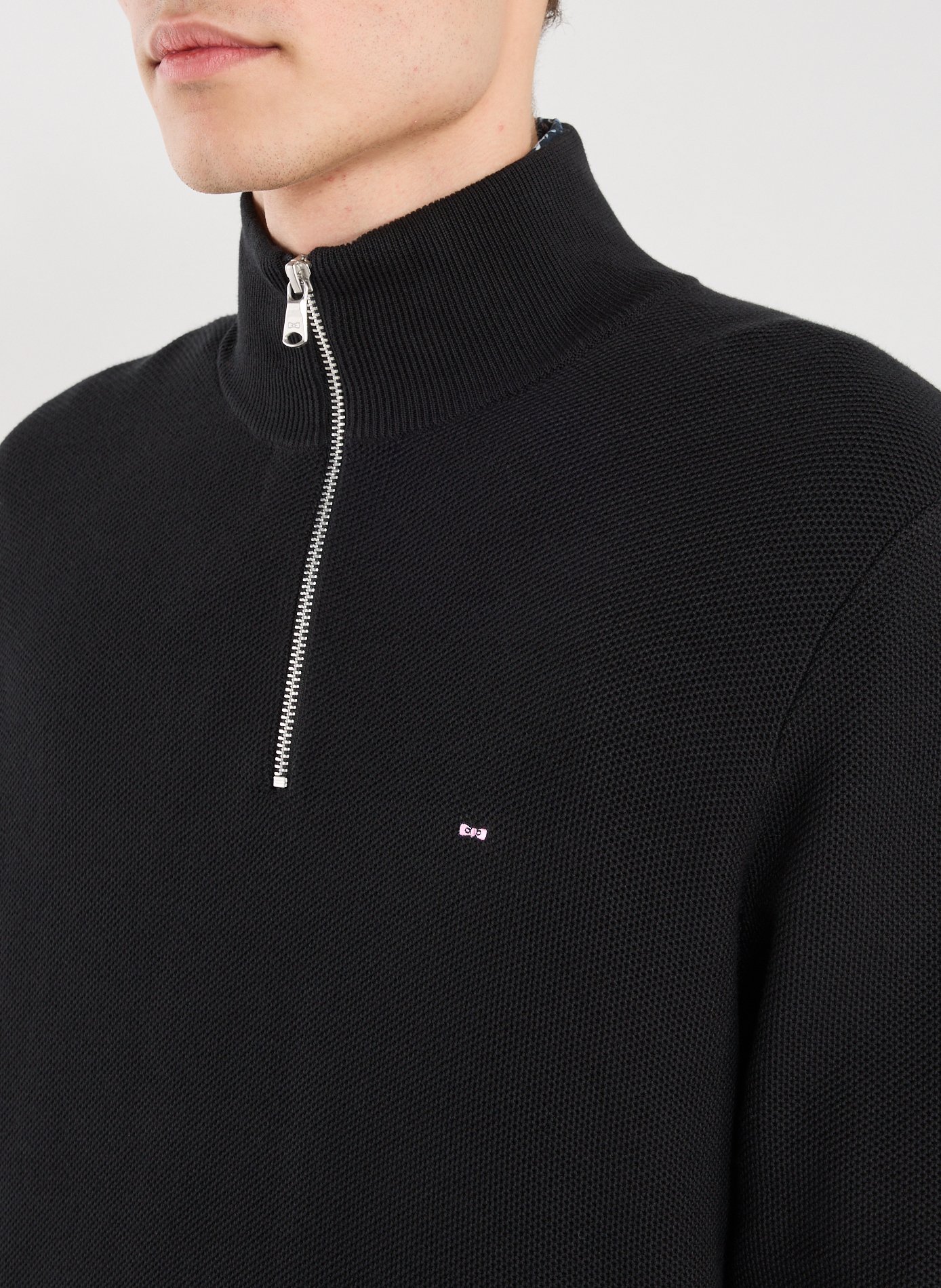 Cotton jumper EDEN PARK Black