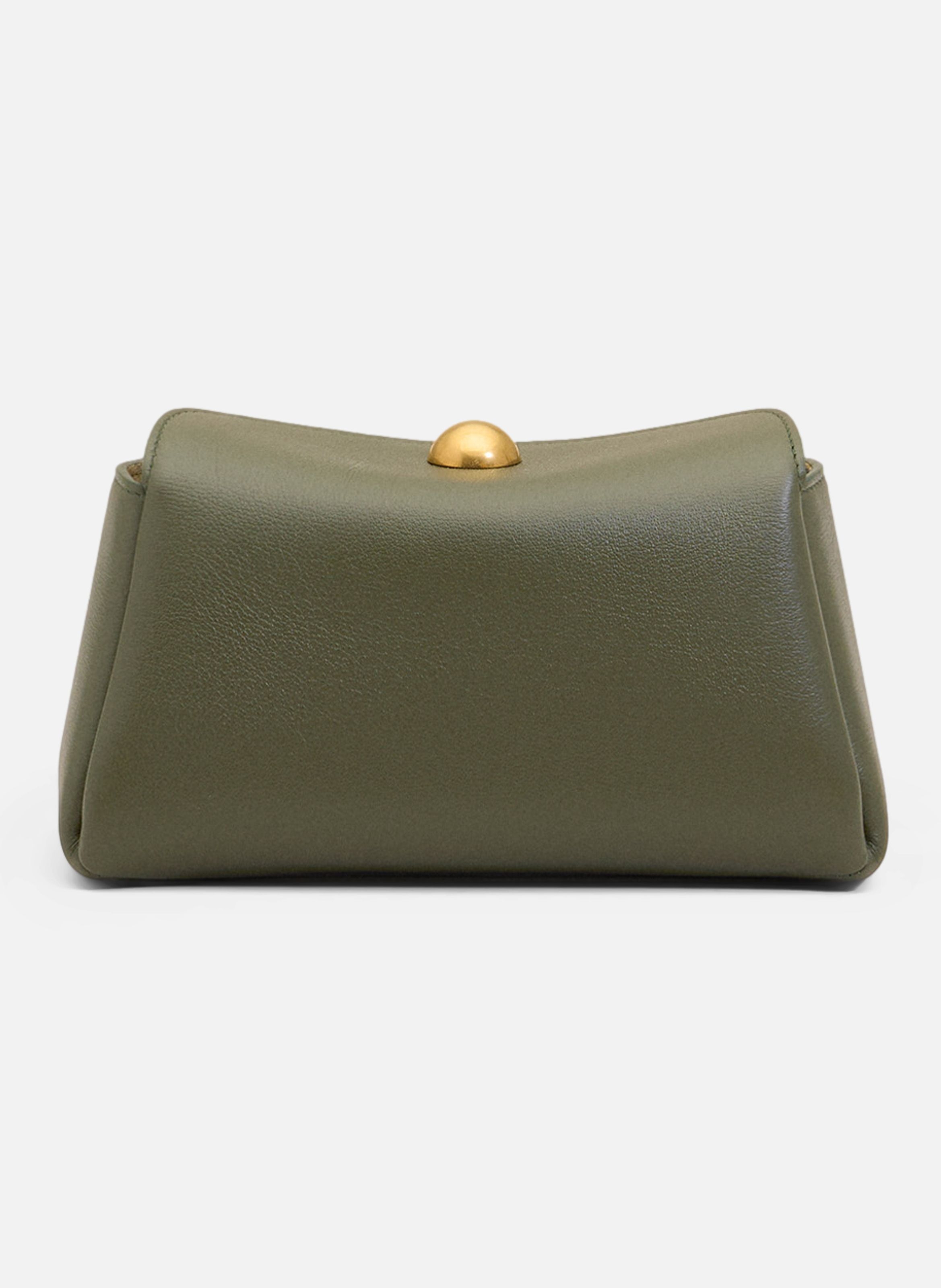 Mini sac carrousel unisexe en cuir de veau AMI PARIS Vert