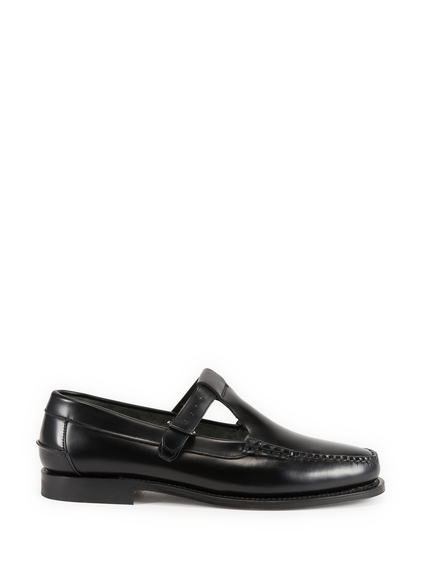 Buckle leather loafers HEREU Black
