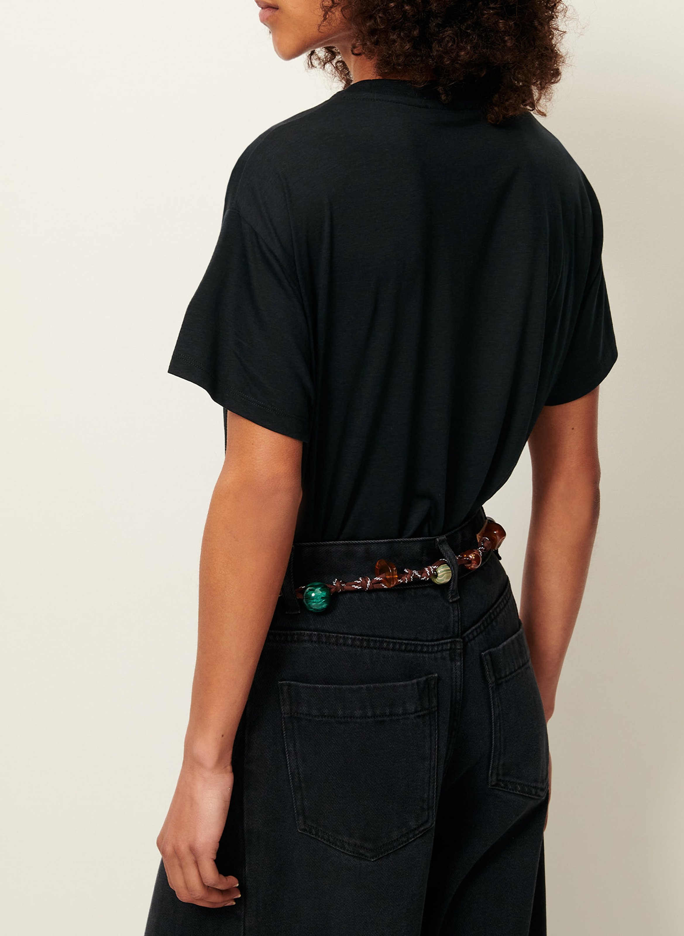 Tee-shirt ample col rond fluide too SESSUN Gris