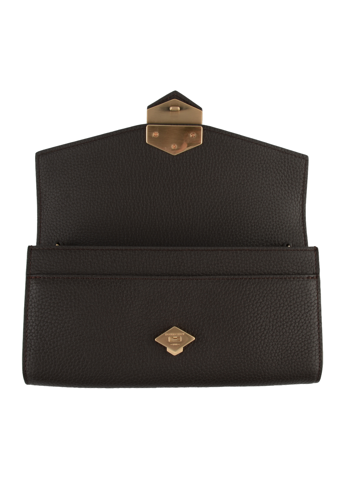 Sèvres | pochette en cuir de vachette Marron