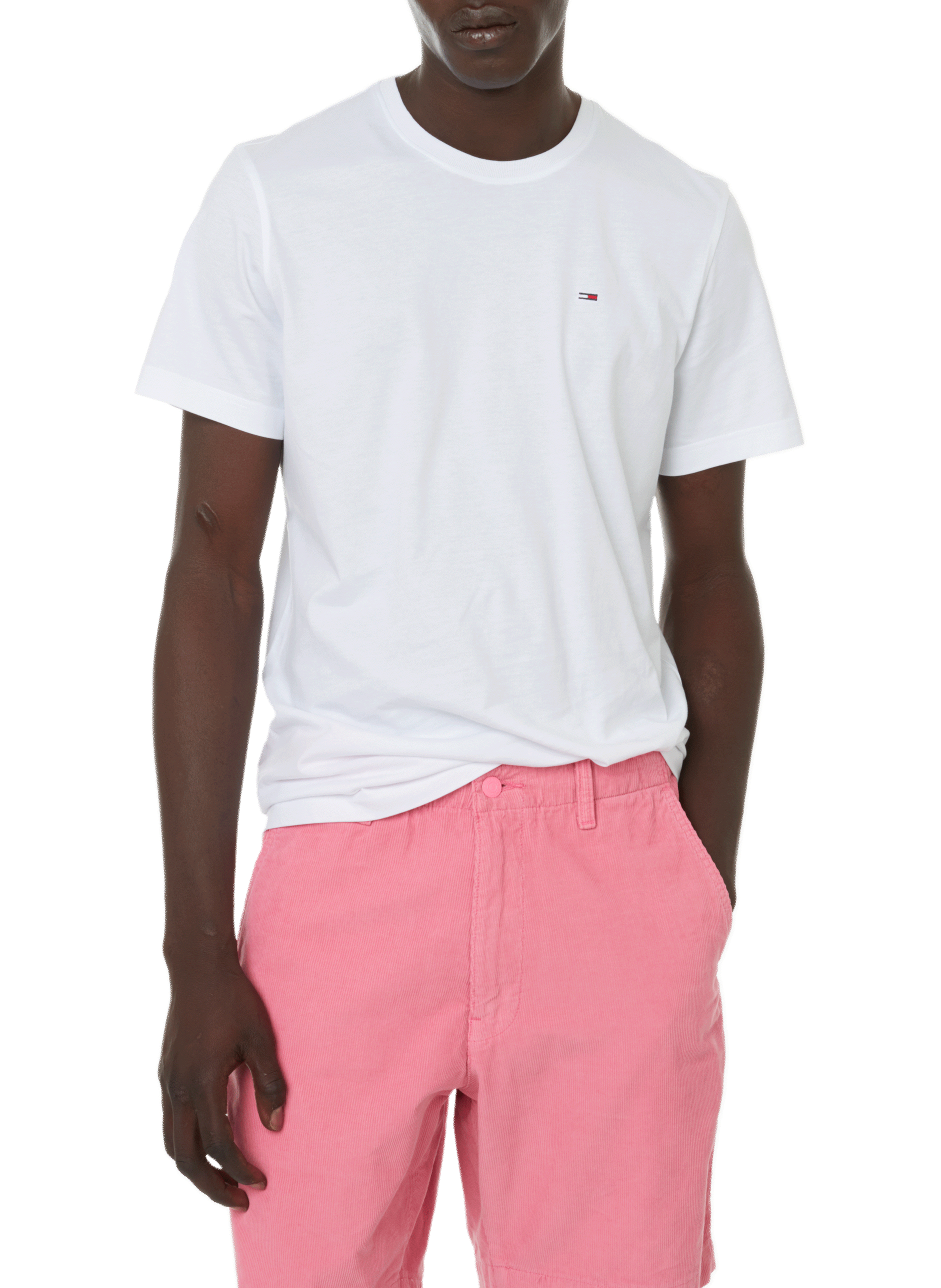 Straight-fit organic cotton T-shirt TOMMY HILFIGER White
