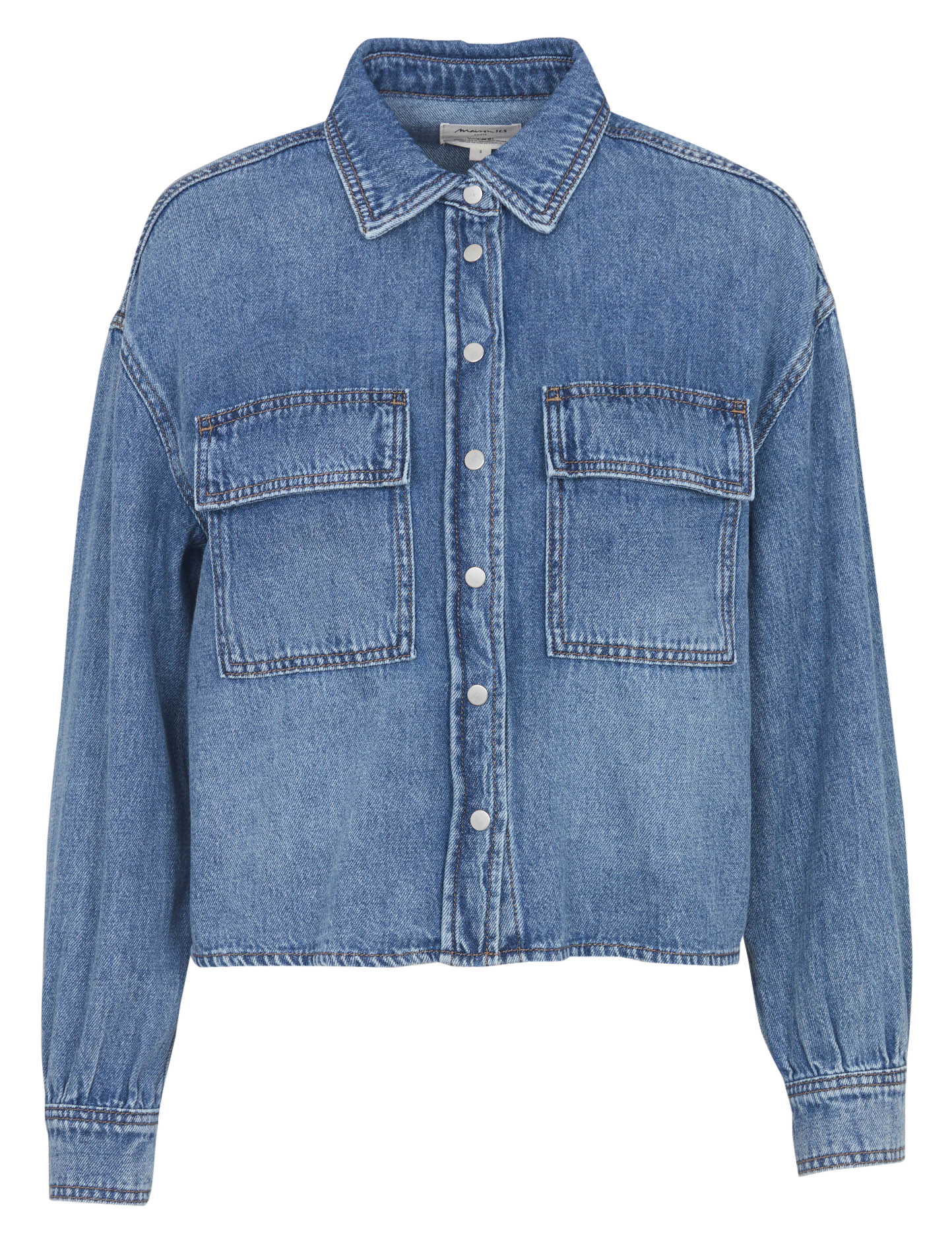 Chemise oversize courte en coton donovan MAISON 123 Bleu