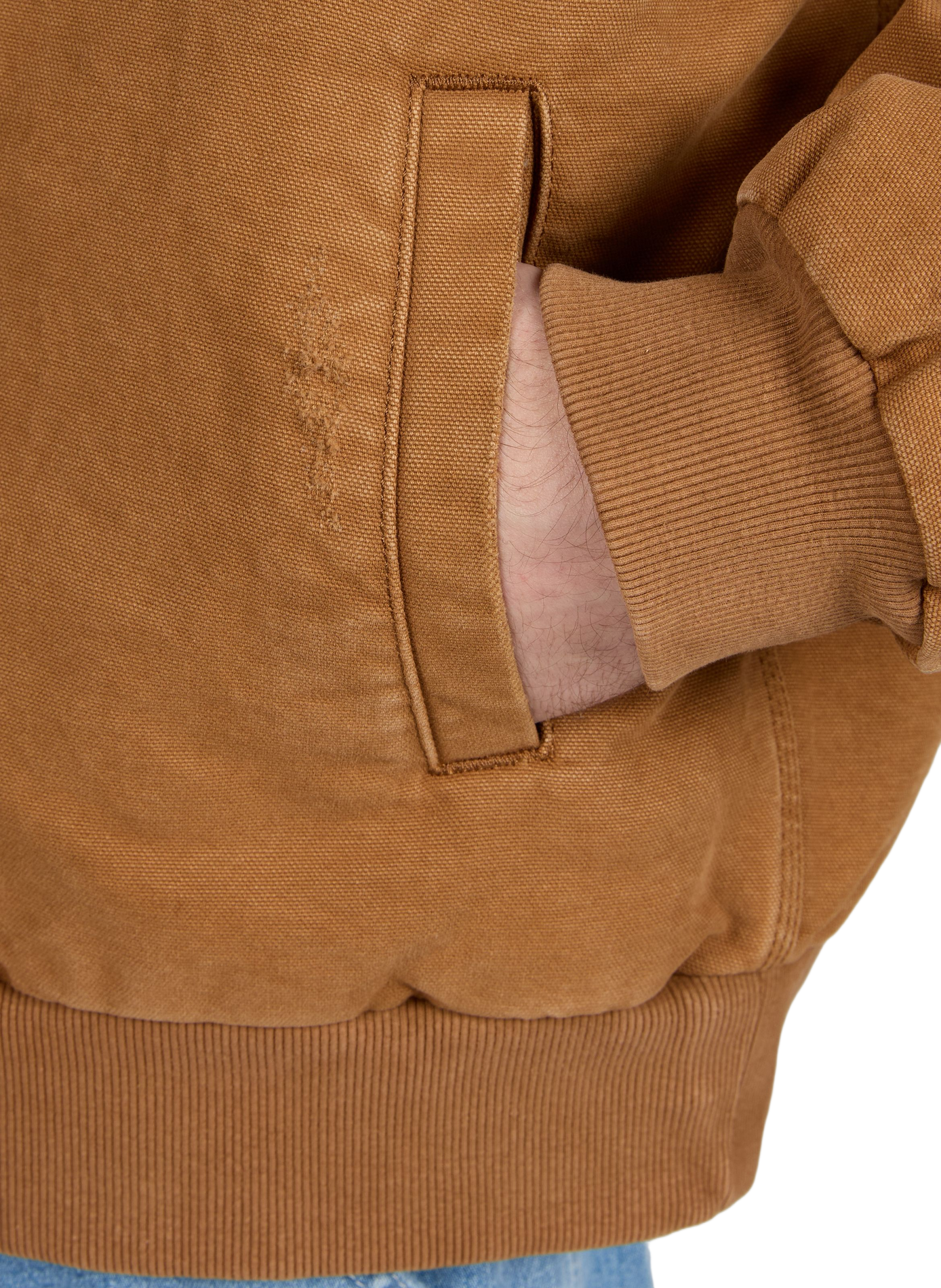 Straight OG Santa Fe cotton jacket CARHARTT WIP Brown