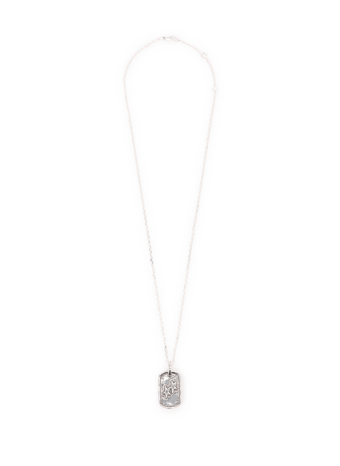 Collier Dog Tag en argent sterling 925 TWO JEYS Argent