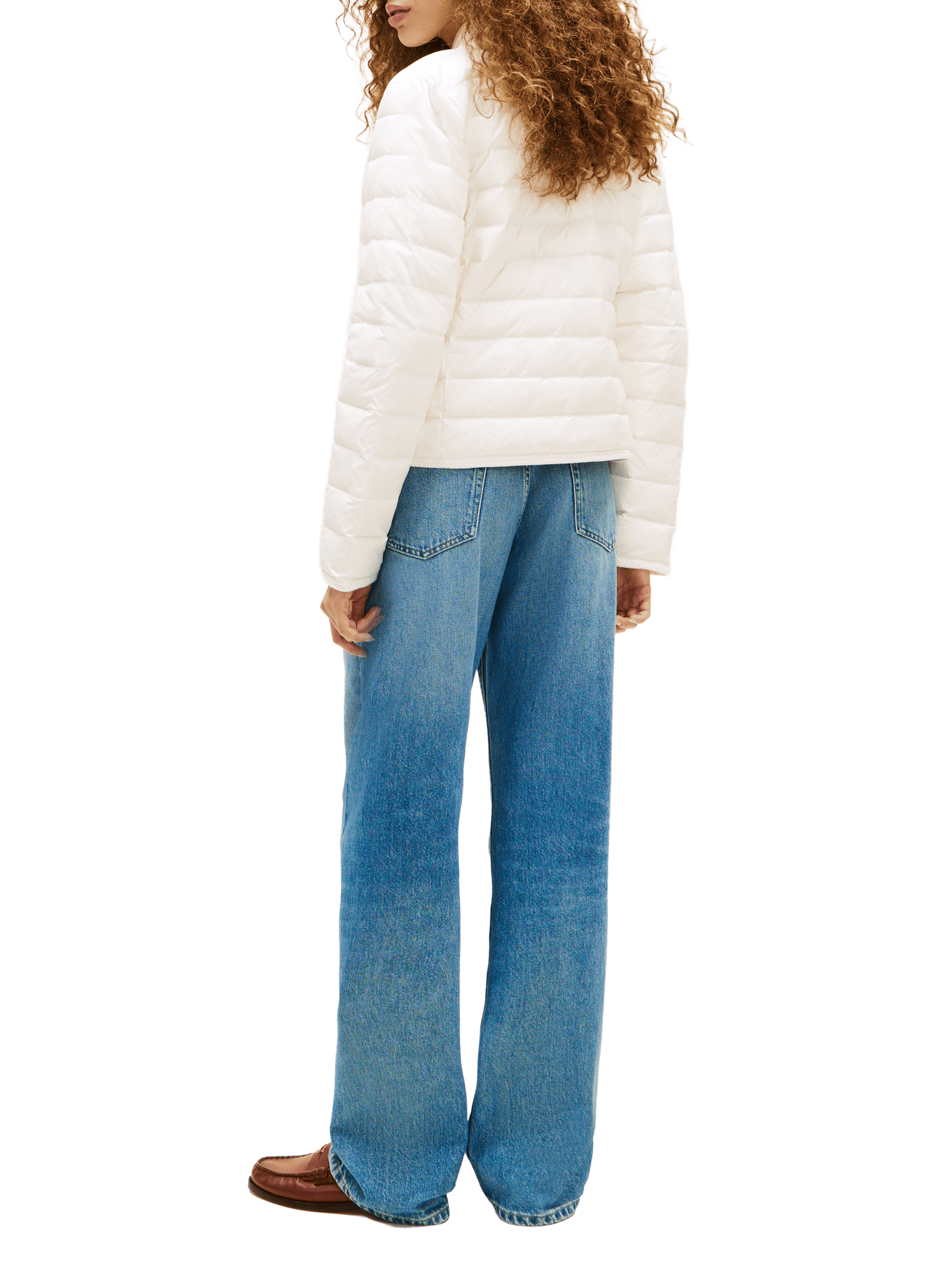 Quilted straight jacket TOMMY HILFIGER White