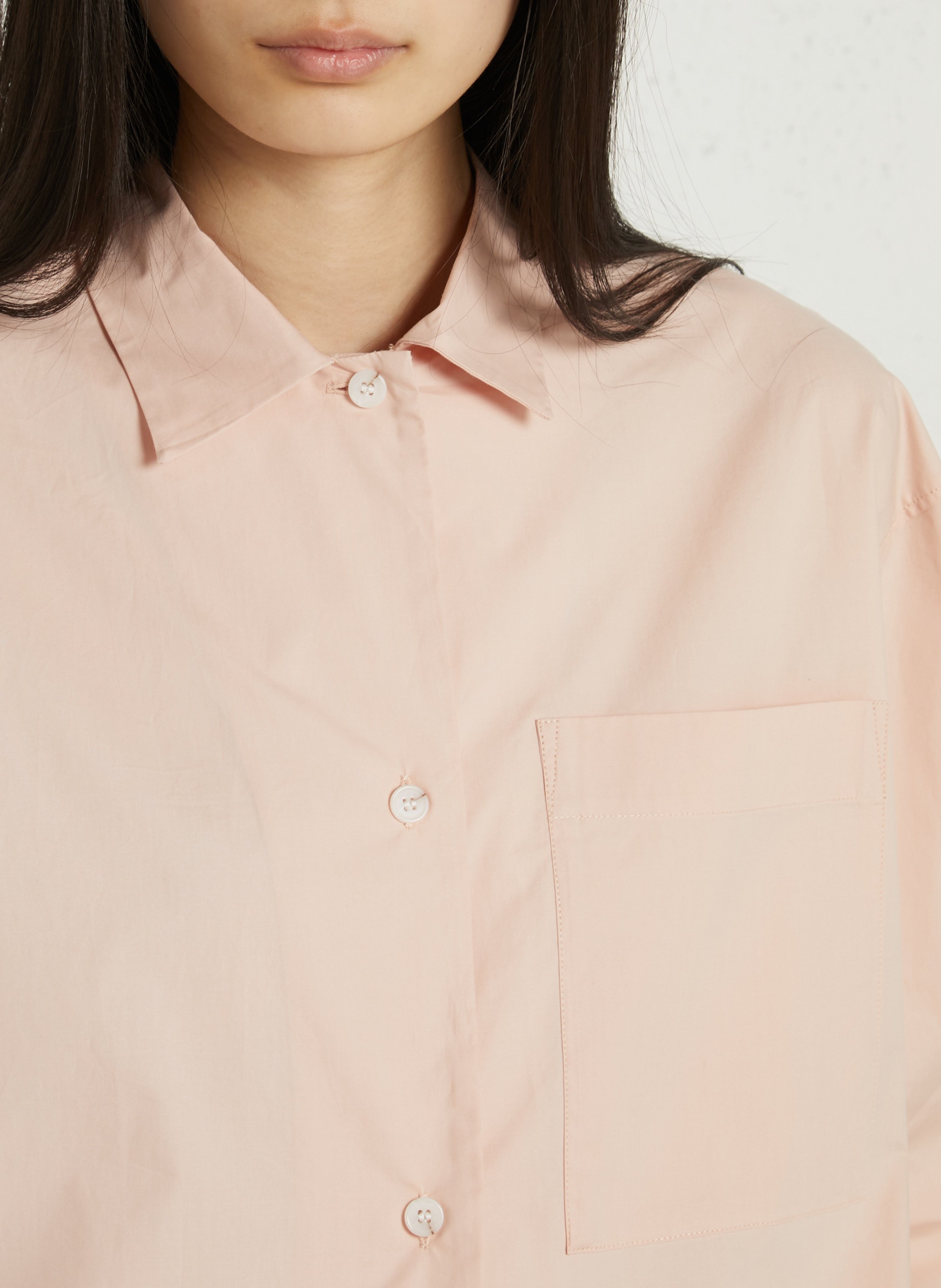 Chemise col classique en coton bio itaque SOEUR Rose