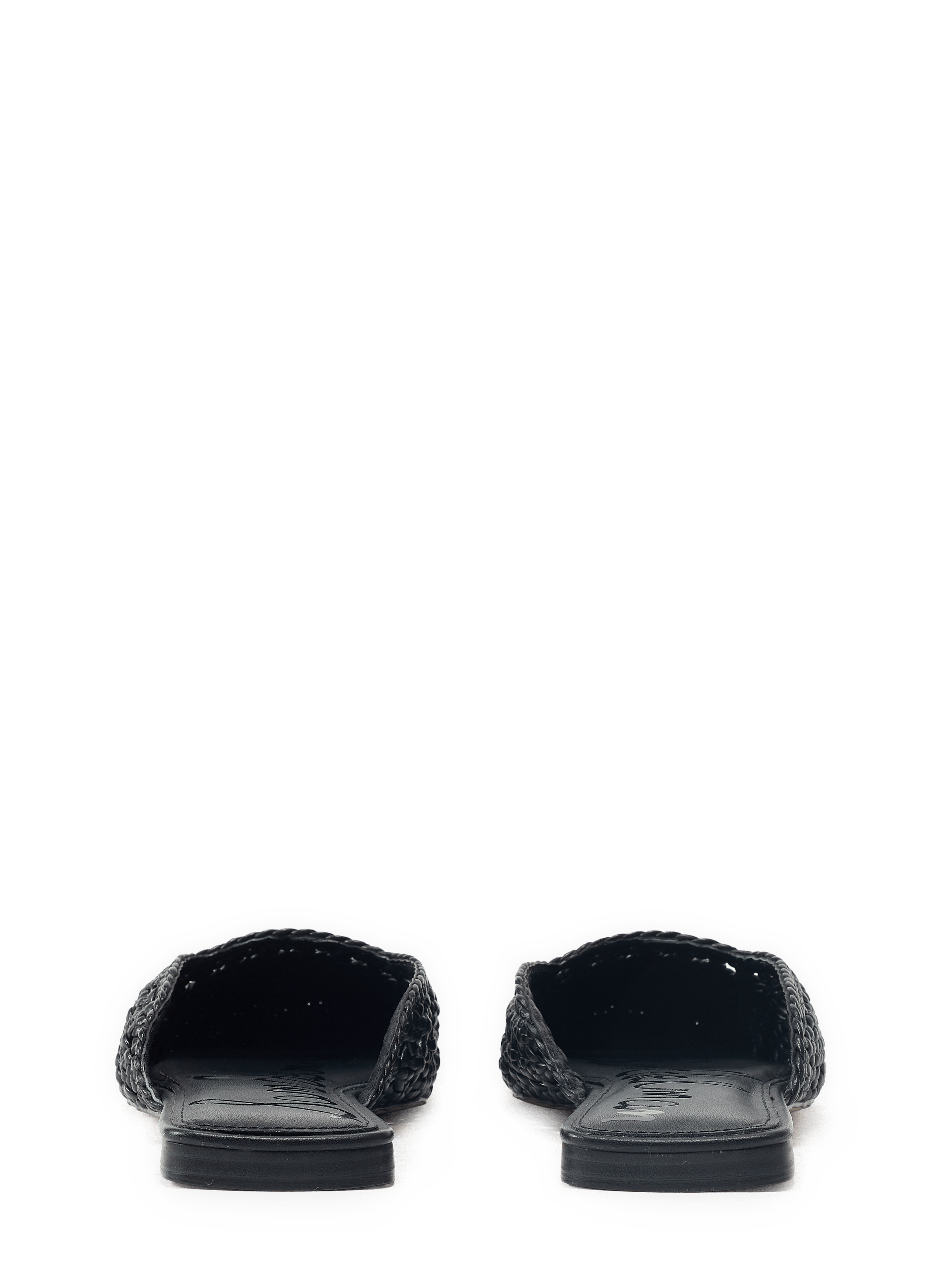 Mules tressées Nola en cuir SAM EDELMAN Noir