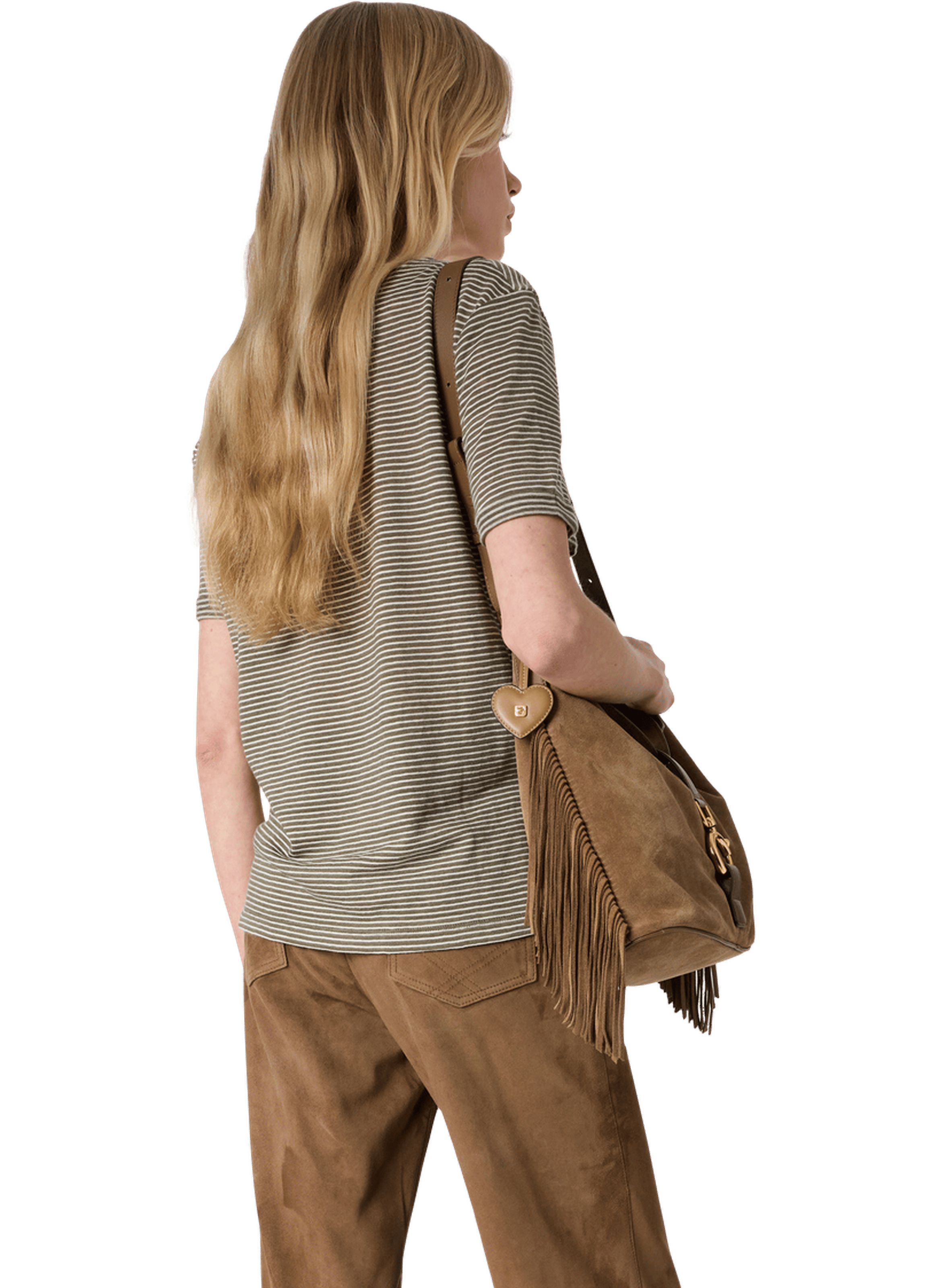 T-shirt rayé en lin et coton - melva GERARD DAREL Vert