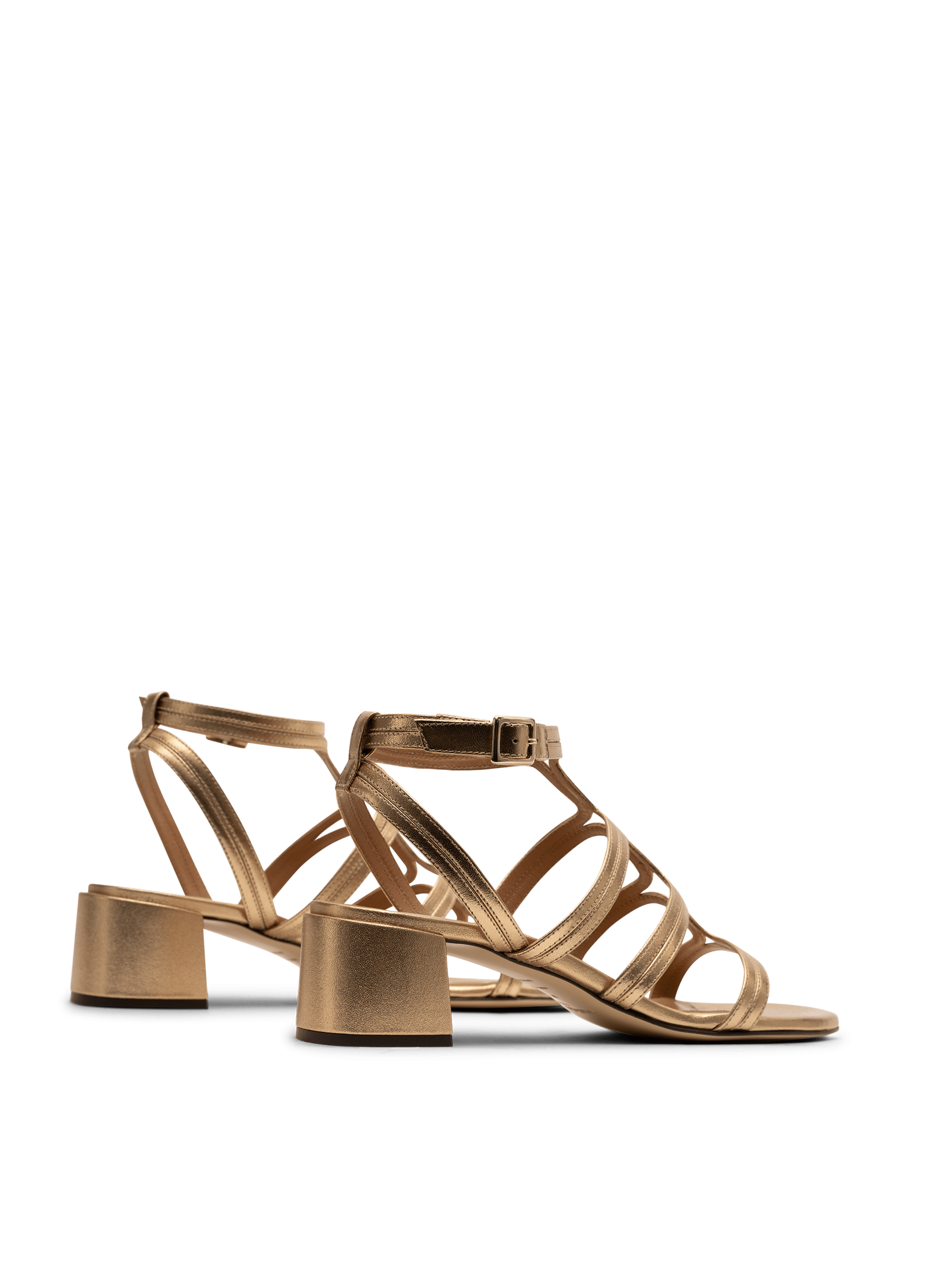 Sandales pippa en nappa PARALLELE Doré