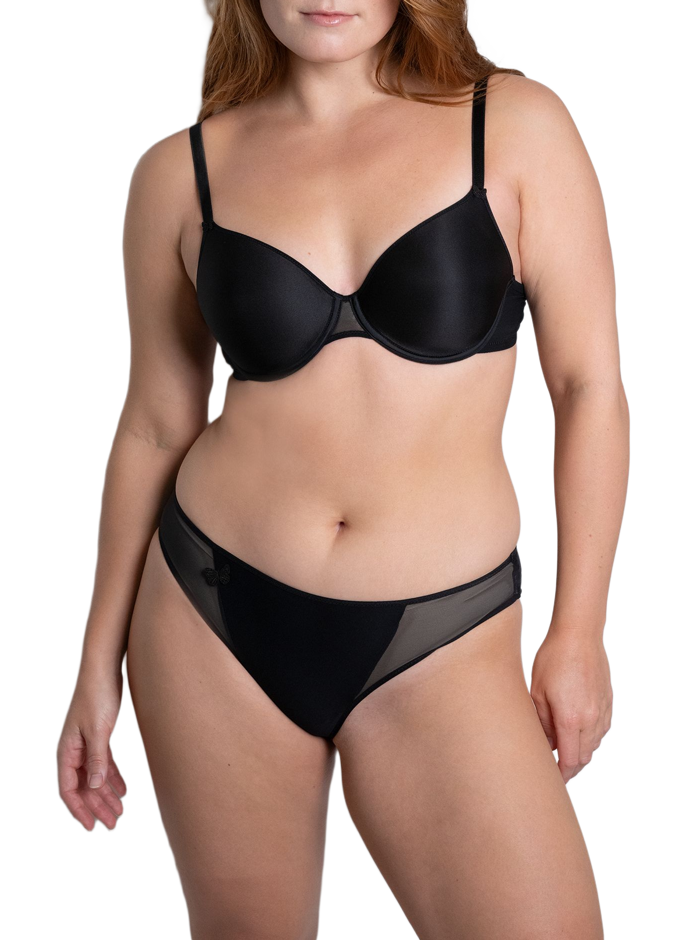 Sujetador liso con detalle de mariposa PASSIONATA Negro