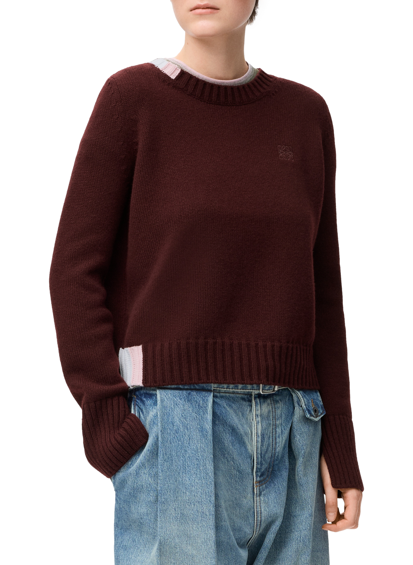 Straight cashmere sweater LOEWE Red
