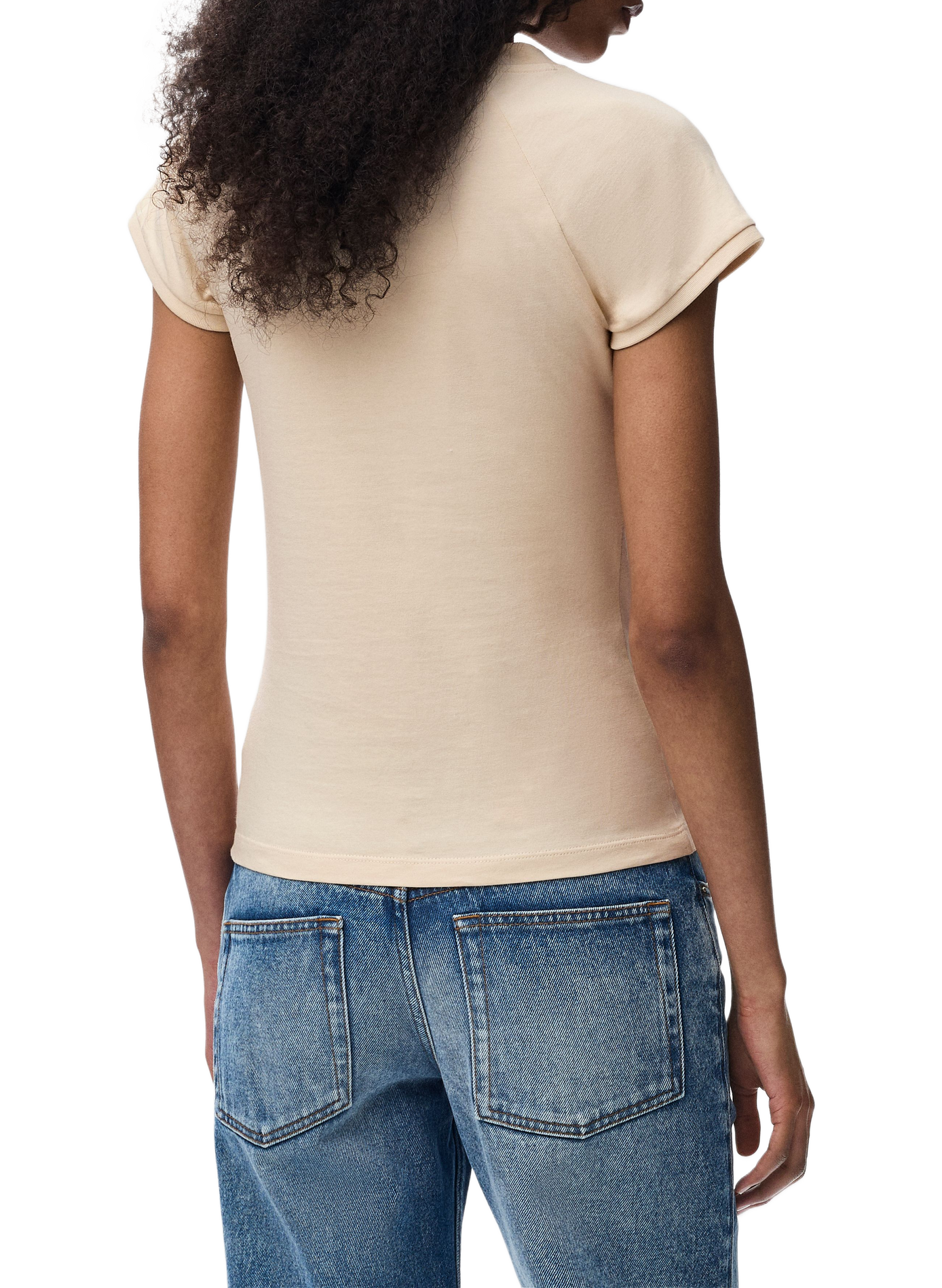 Fitted cotton T-shirt LOEWE Beige