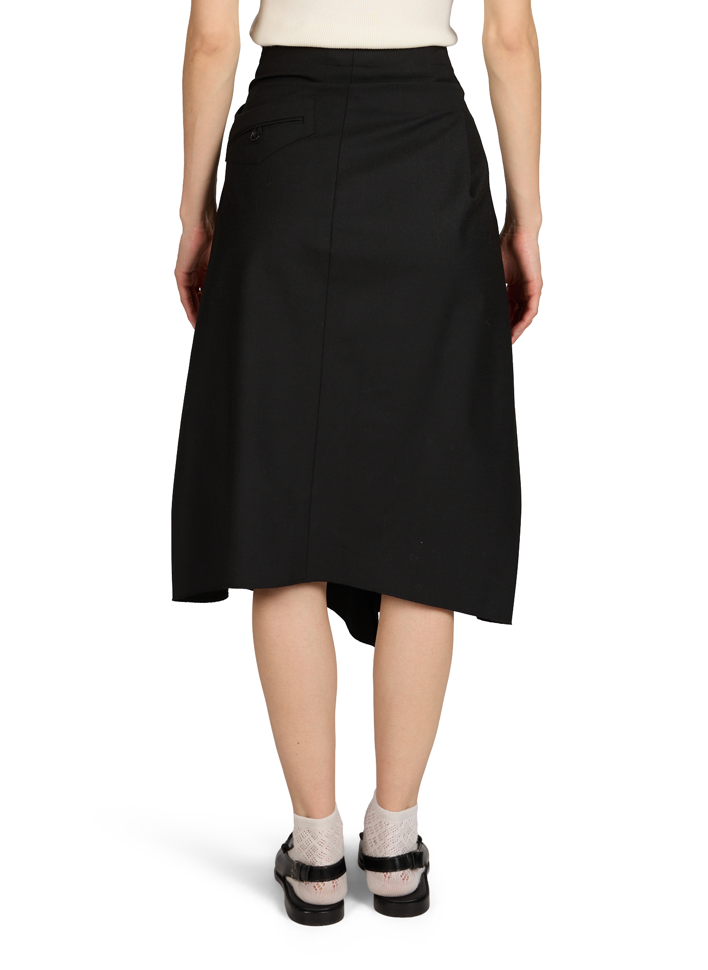 Solid midi skirt VICTORIA BECKHAM Black