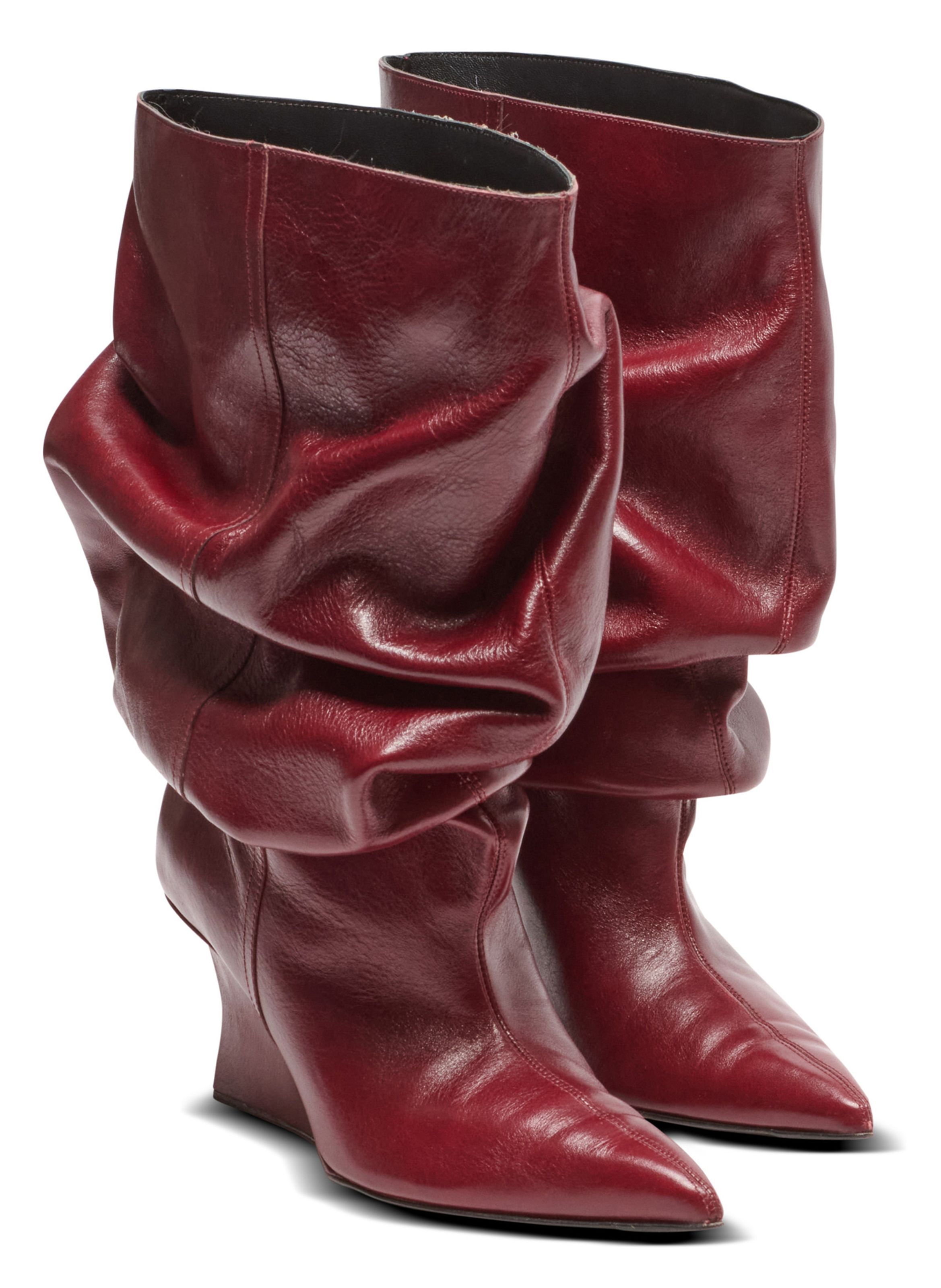 Bottines wedge BALMAIN Marron