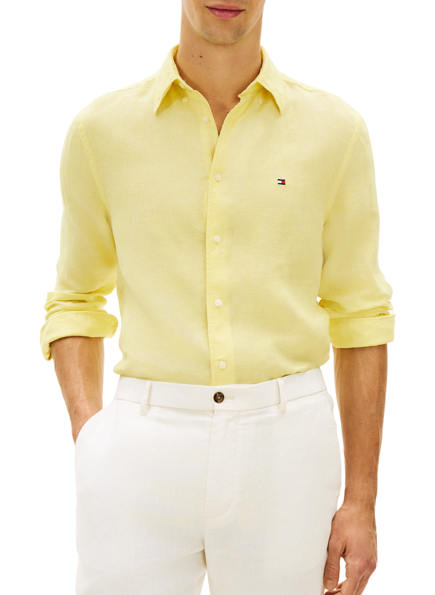 Linen shirt  TOMMY HILFIGER Yellow
