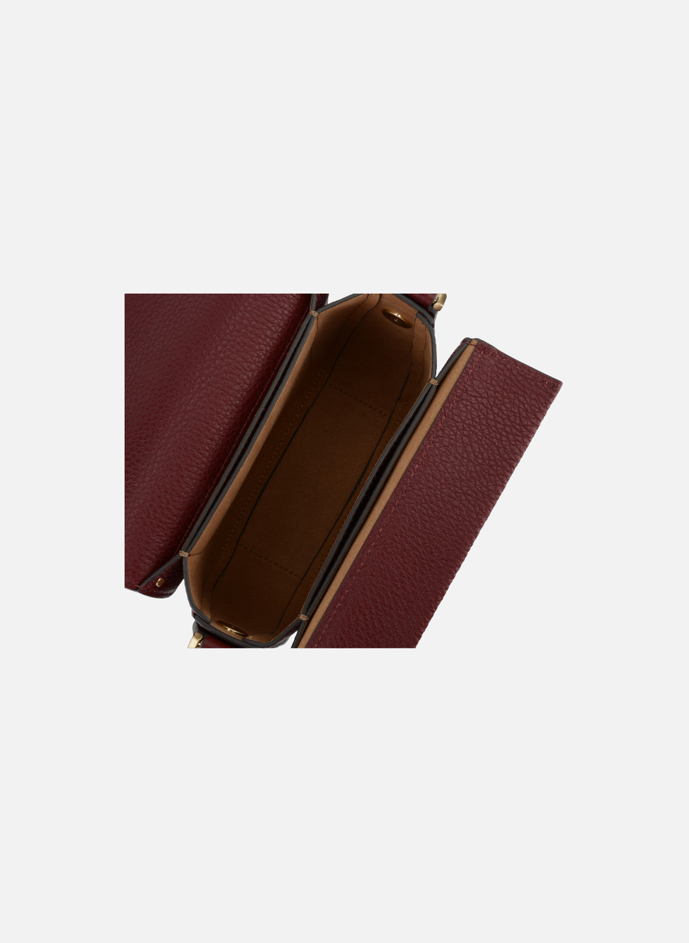 Sèvres | sac à main gm en cuir de vachette POURCHET Rouge