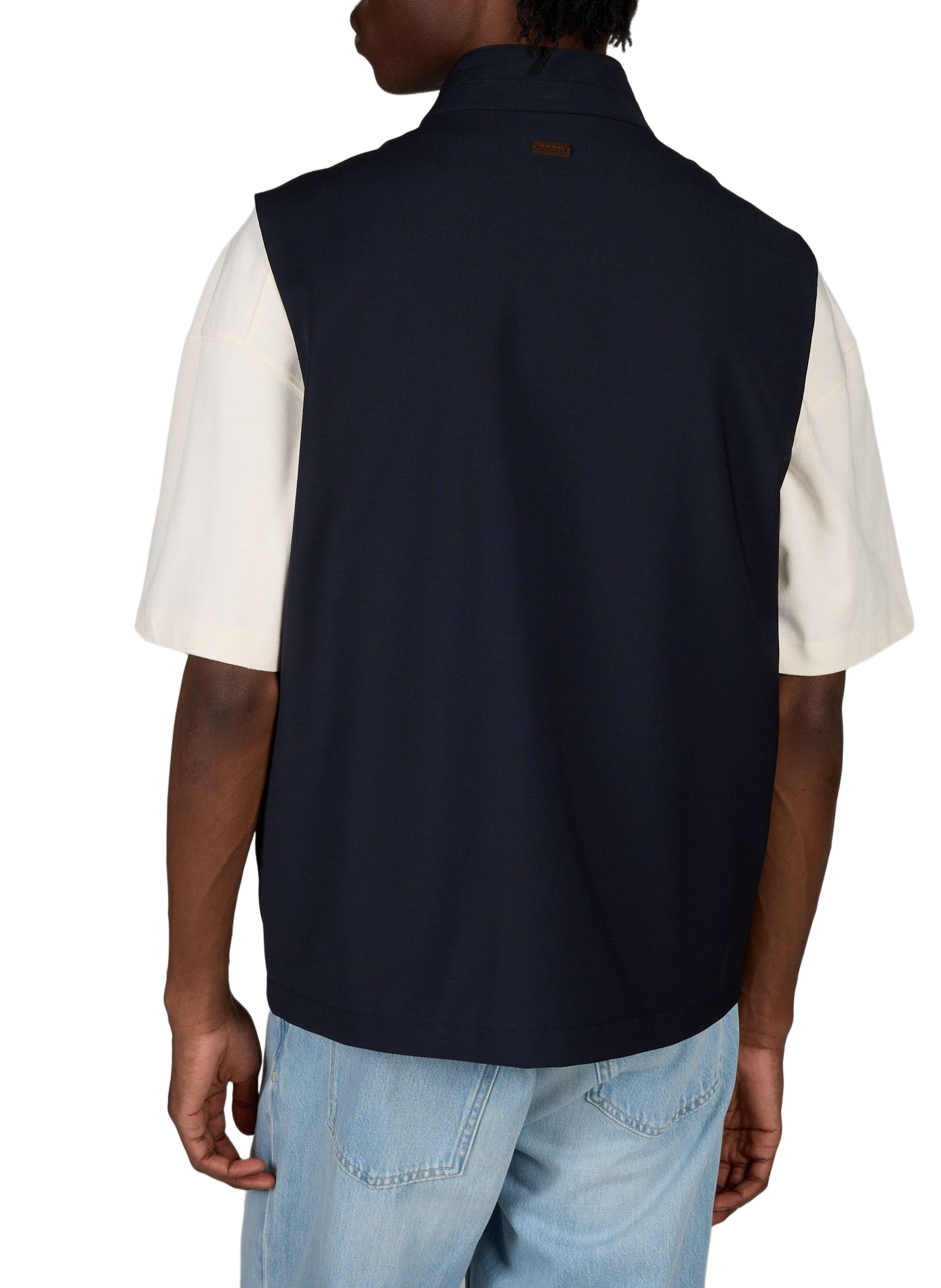 Veste zippée sans manches ETON Bleu
