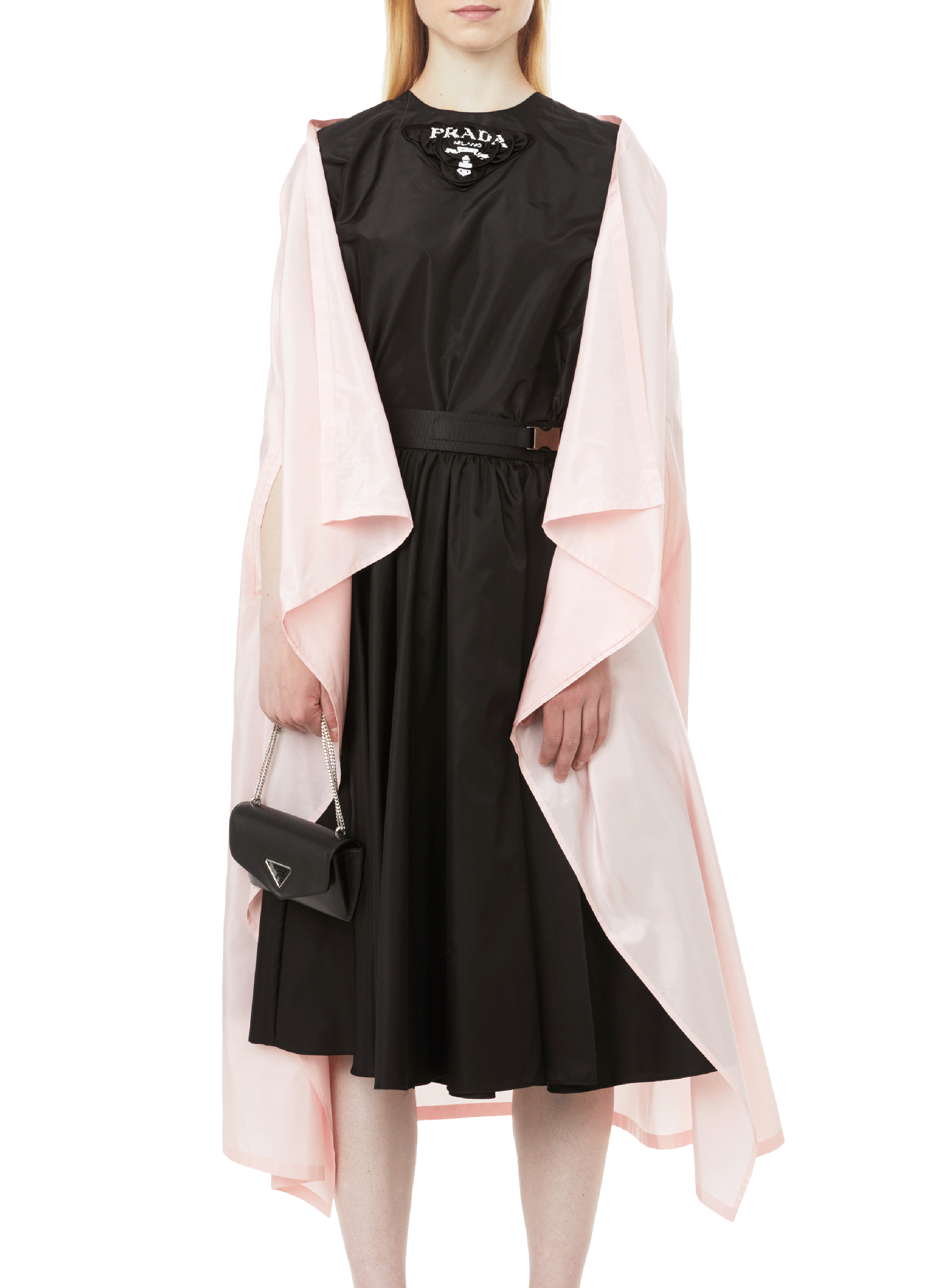 Silk cape PRADA Black