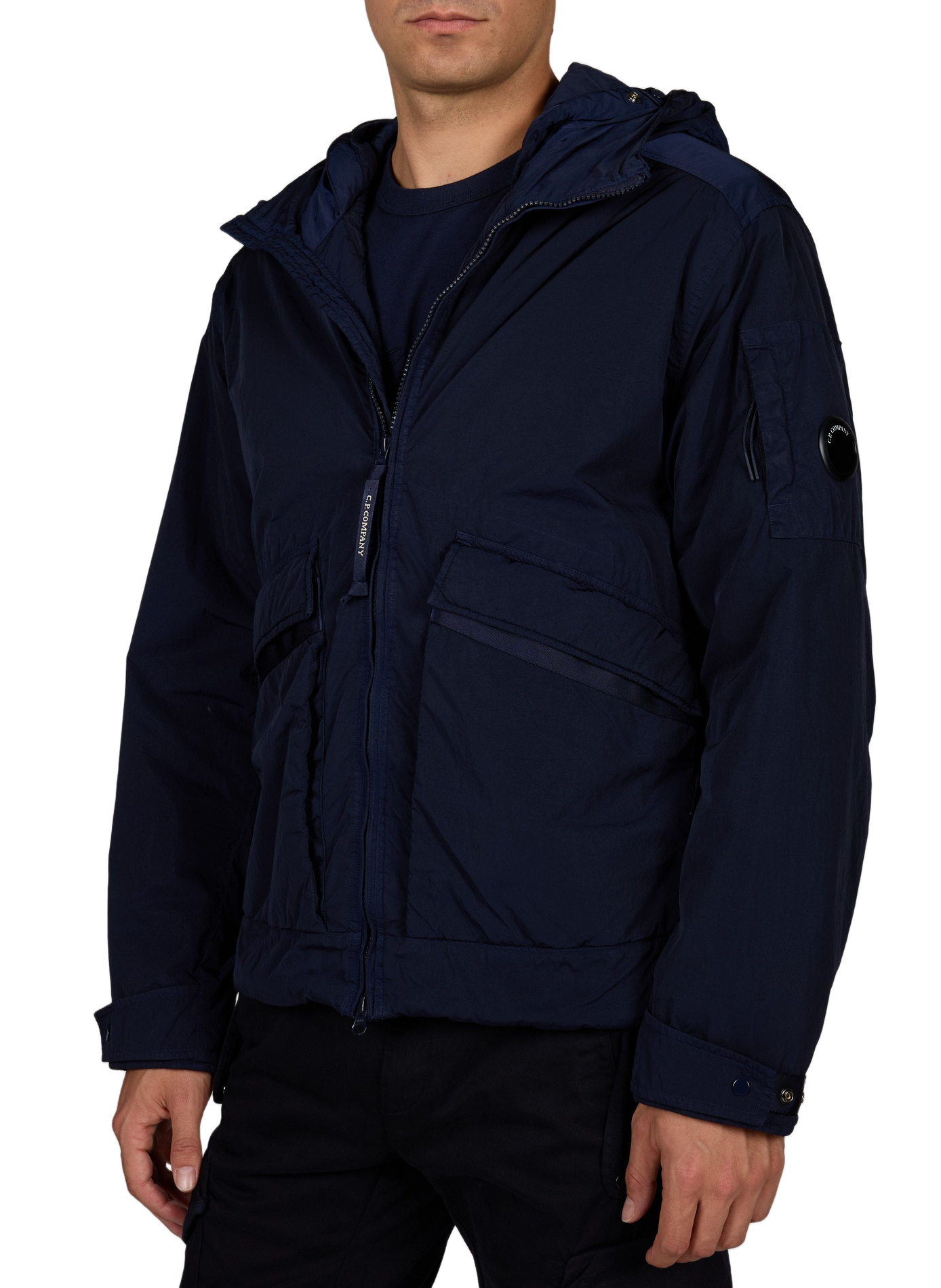 Solid Jacket with Adjustable Hem CP COMPANY Blue