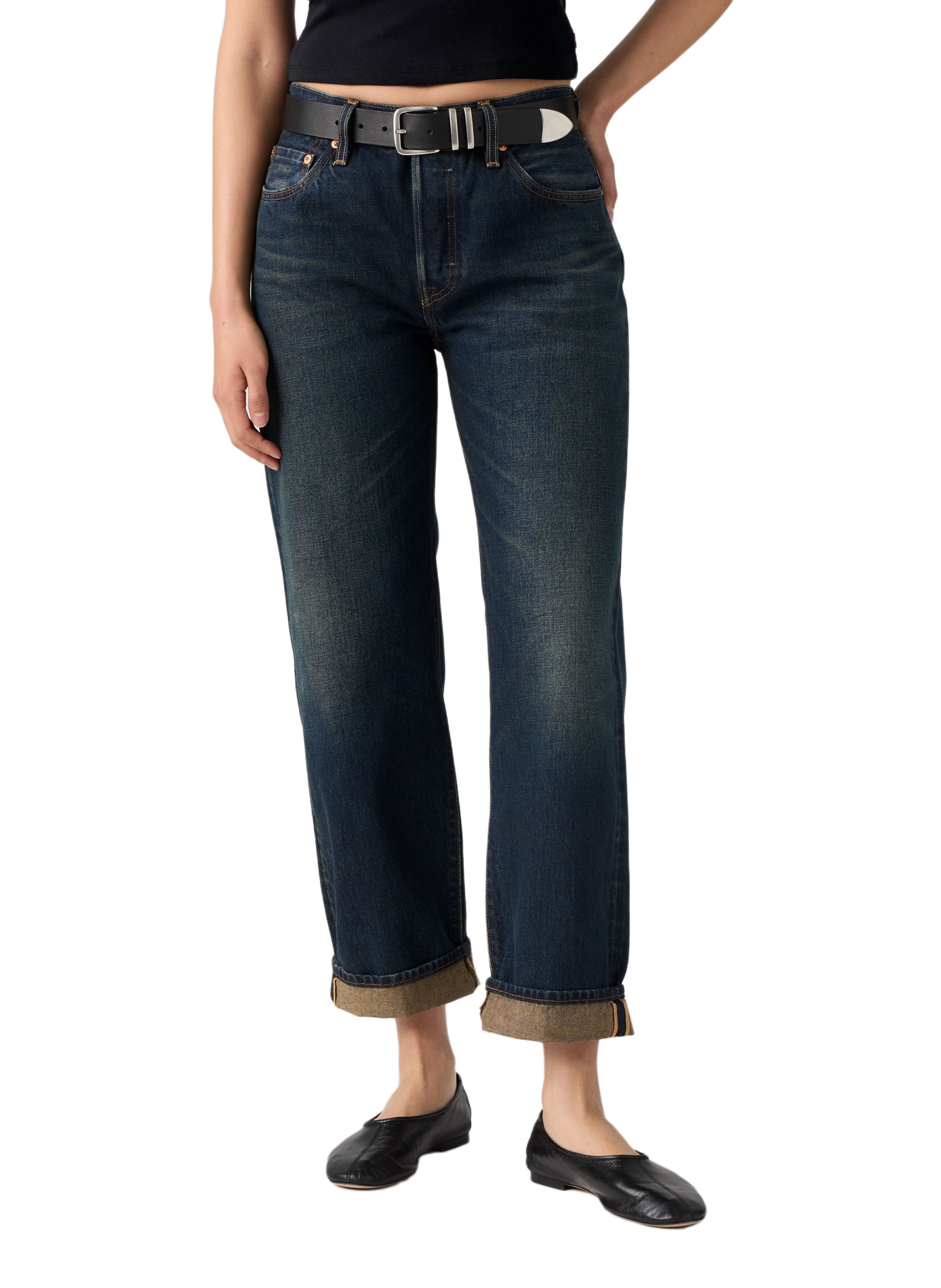 501® 90's Enkeljeans van katoen LEVI'S Blauw