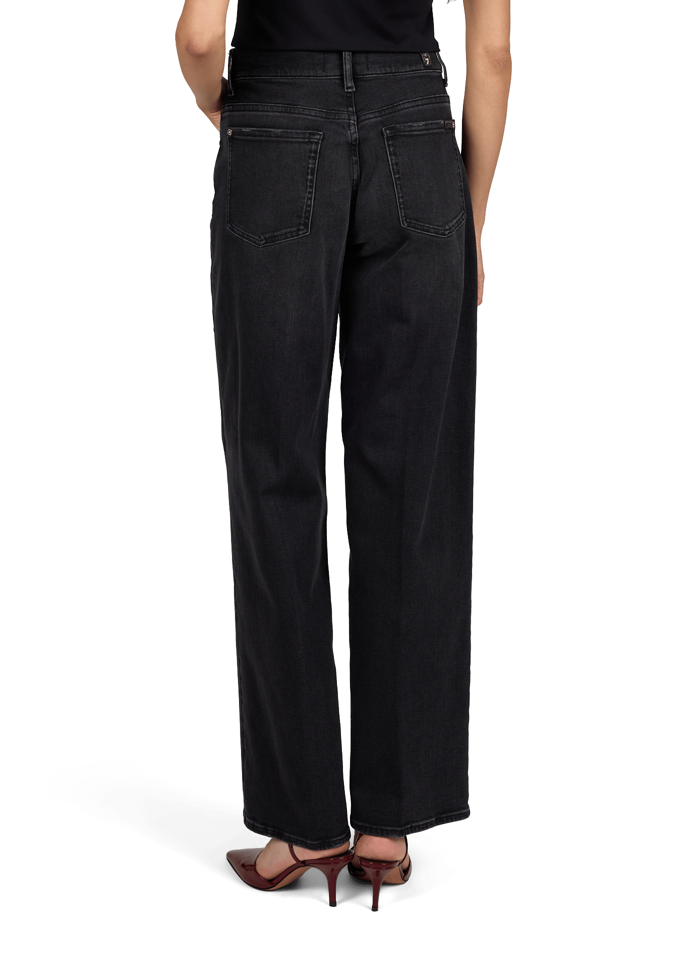Straight-cut Jeans 7 FOR ALL MANKIND Black