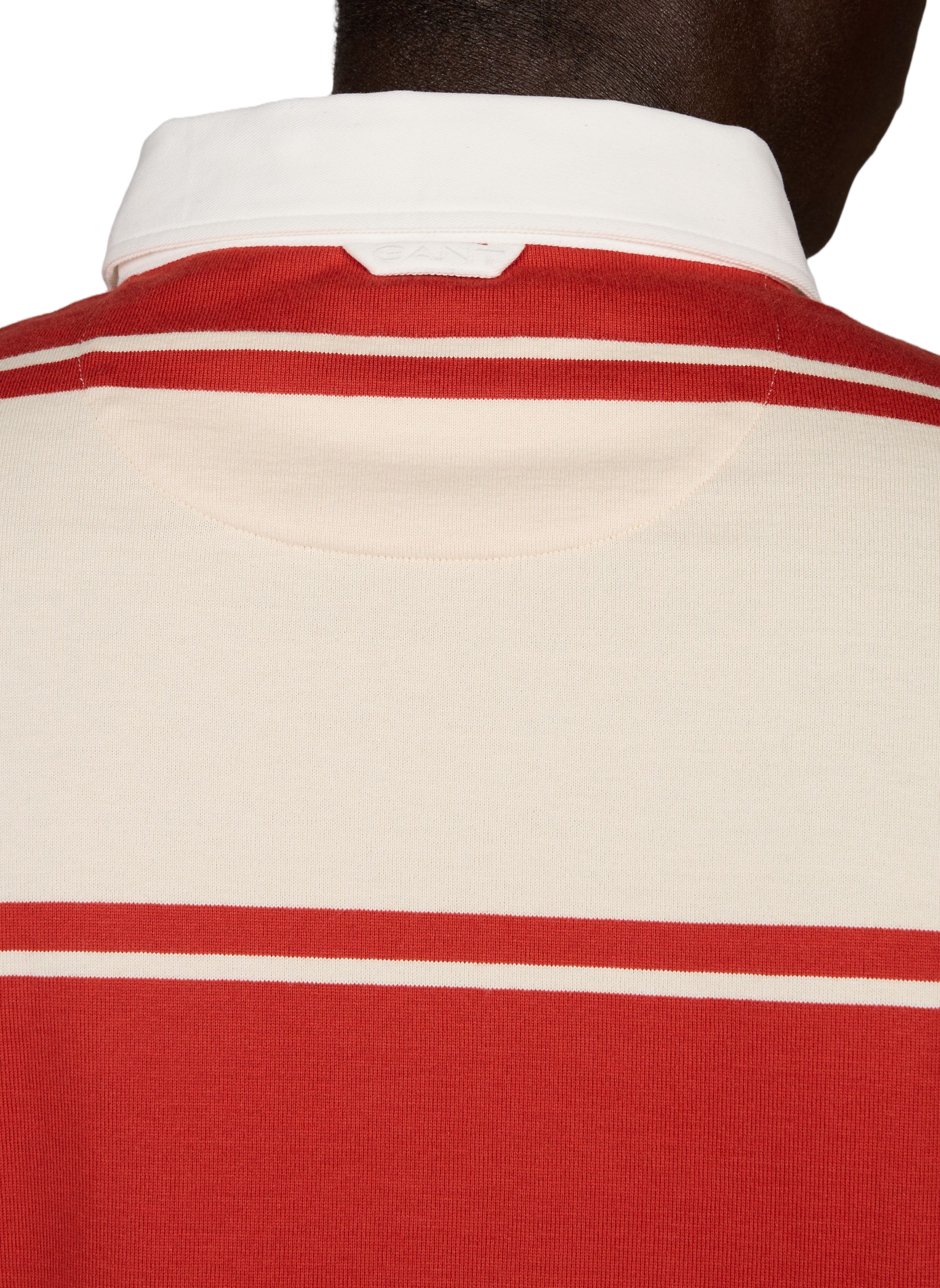 Polo droit à rayures en coton GANT Orange