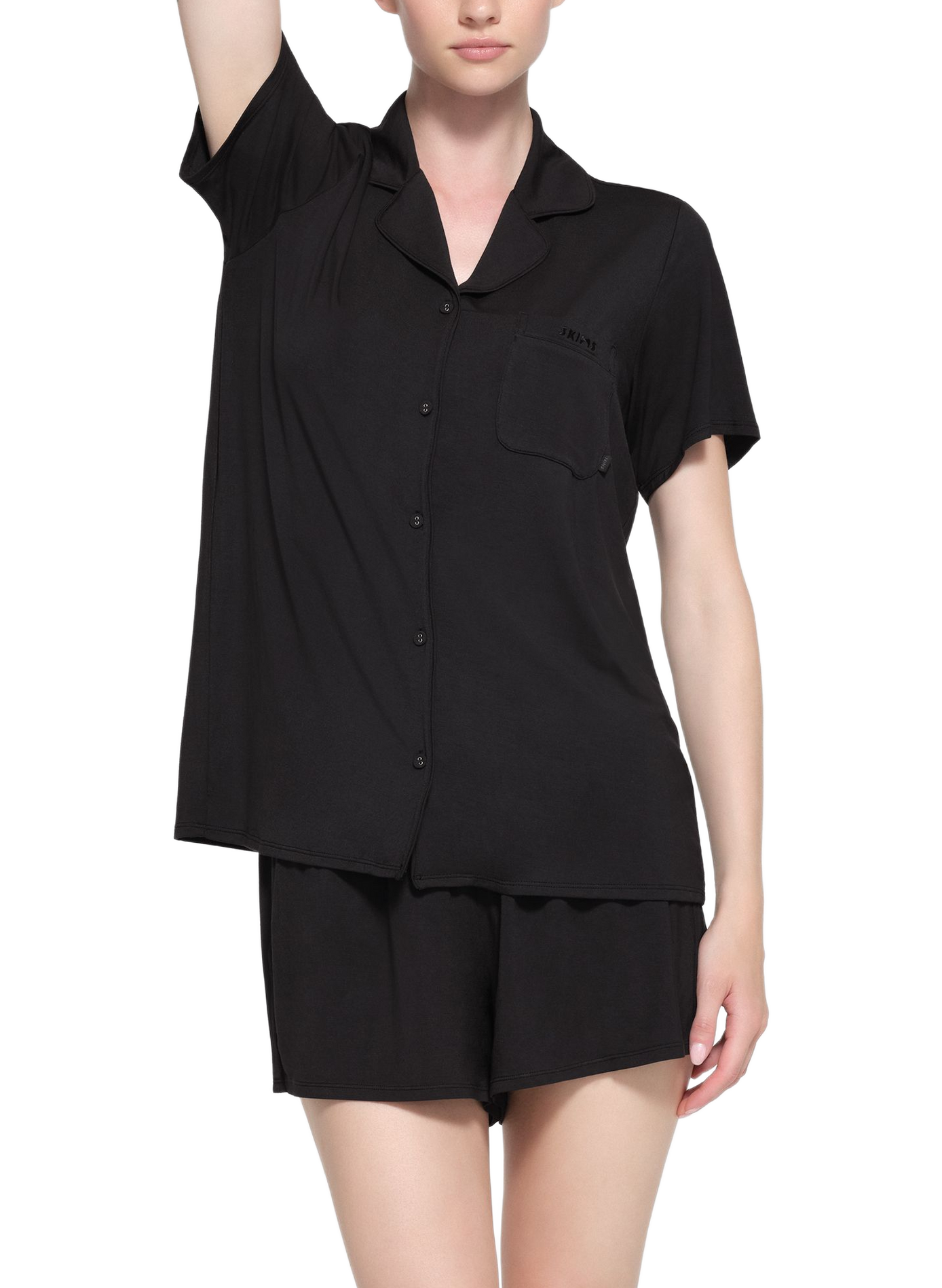 Ensemble de pyjama court SKIMS Noir