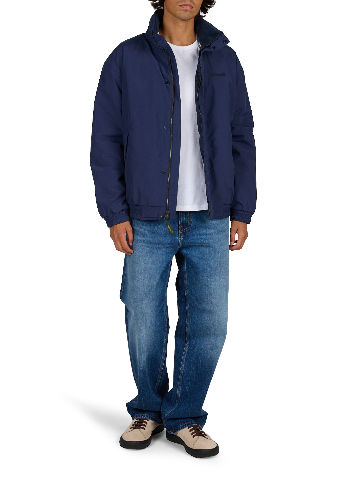 Rechte jas met capuchon en opstaande kraag TIMBERLAND Blauw