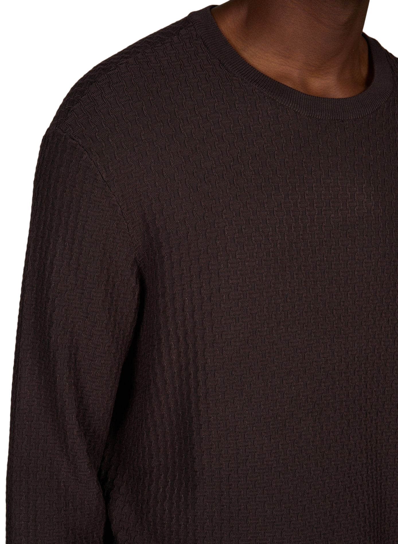 Gestructureerde trui ARMANI EXCHANGE Bruin
