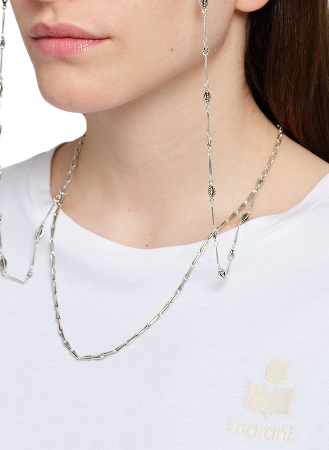 Chaîne pour lunettes Filippa à coquillages ISABEL MARANT Argent