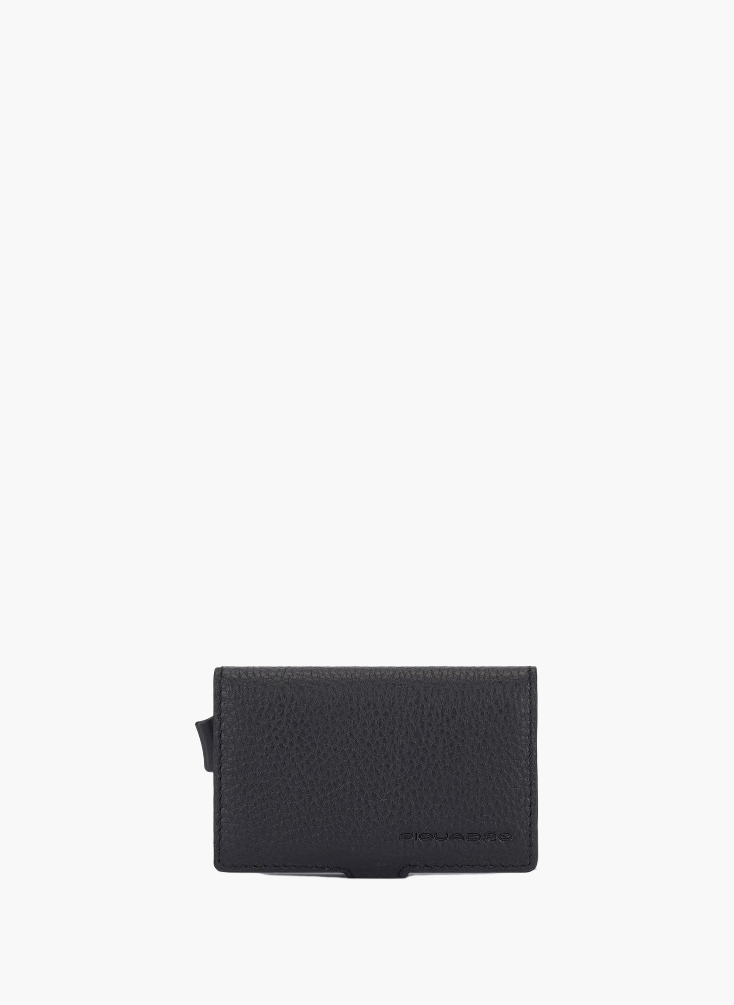 Porte-cartes pop-up automatique PIQUADRO Noir
