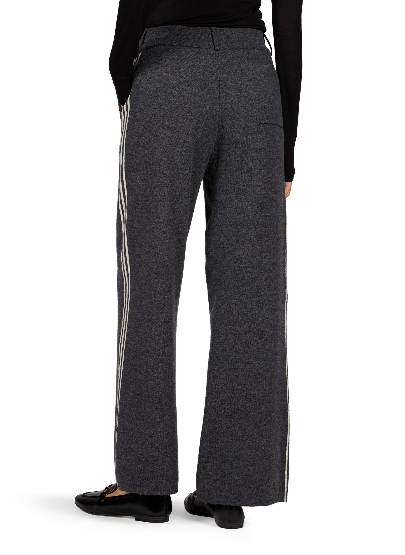 Gerade geschnittene Hose Prima aus Wolle BERENICE Grau