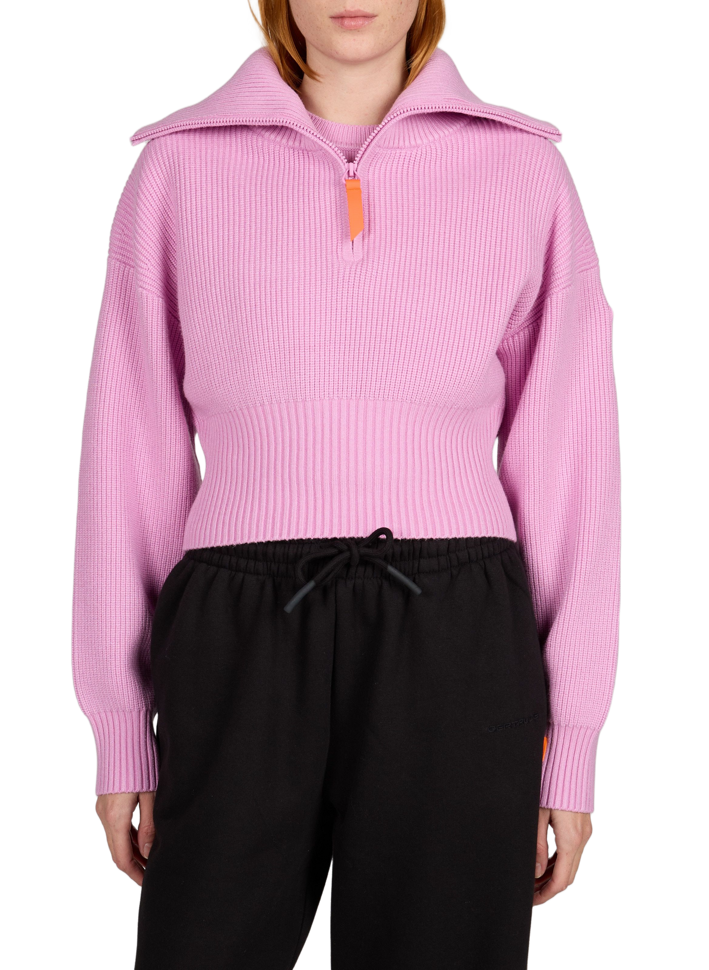 Kurzer Oversize-Pullover aus Baumwollmischung GERTRUDE Violett