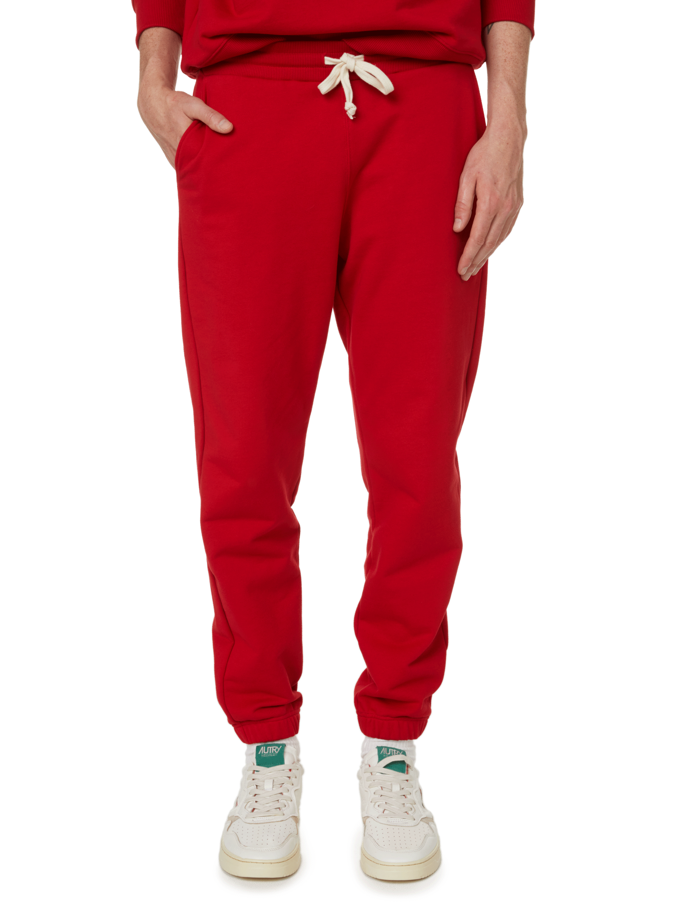 Pantalon de survêtement en coton SAISON 1865 Rouge