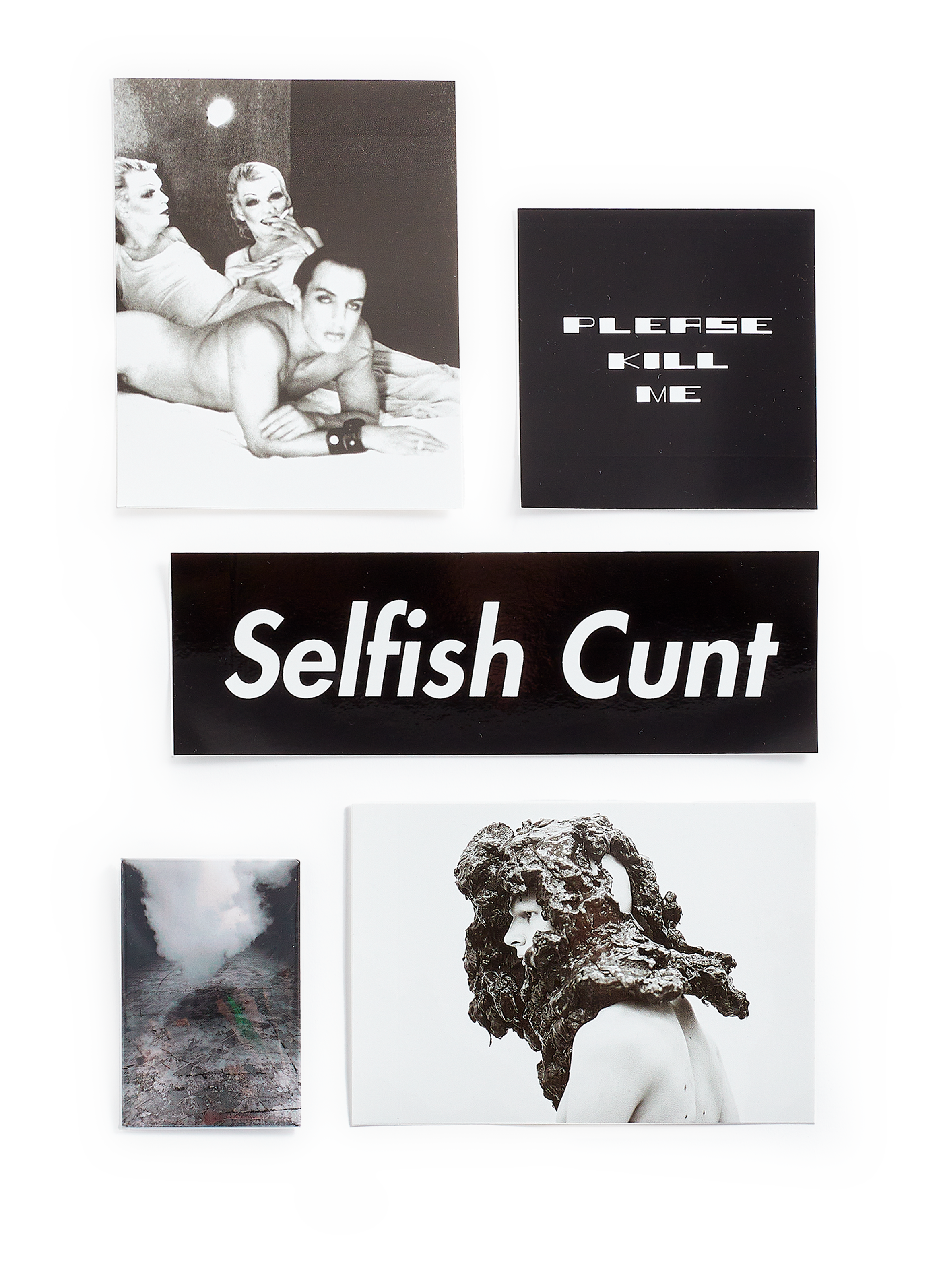 RICK OWENS Lot de stickers et magnette en vinyle Multicolore