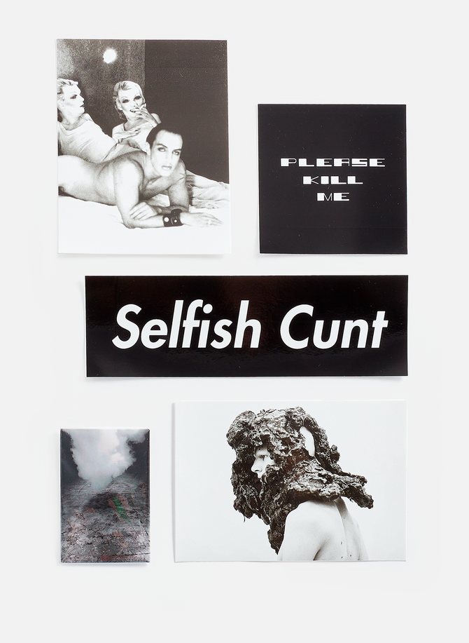 Set of vinyl stickers and magnet RICK OWENS