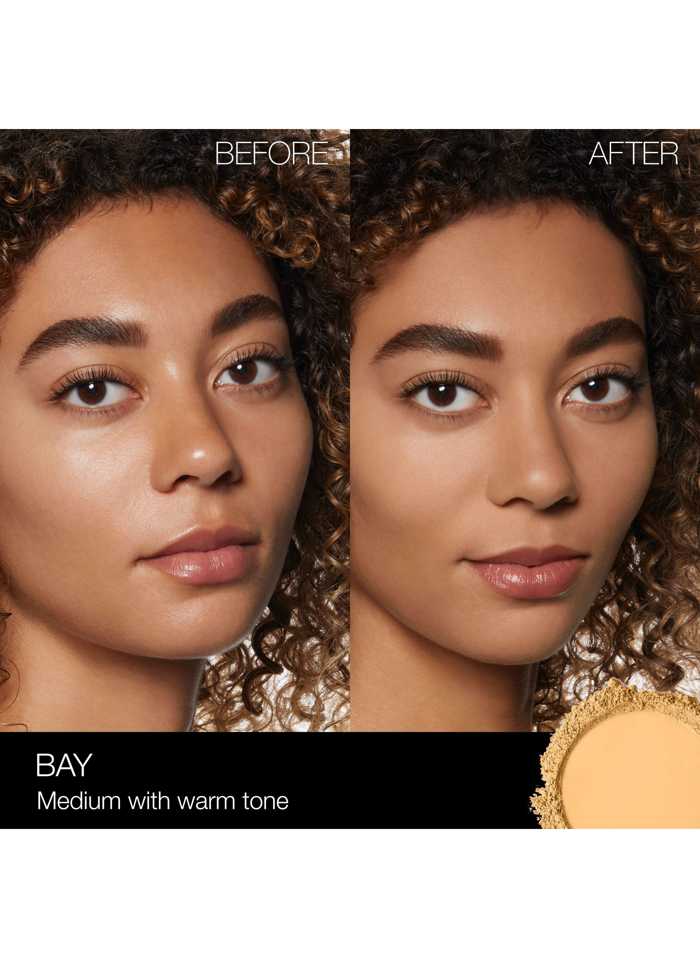 Soft Matte Advanced Perfecting powder NARS Bay peaux intermédiaires aux sous-tons dorés