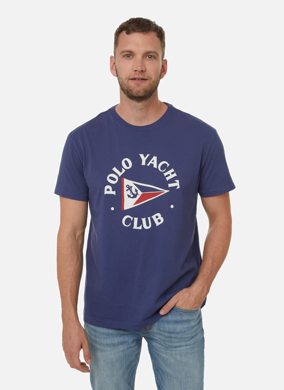 POLO RALPH LAUREN T-shirt motif Polo yacht club Bleu