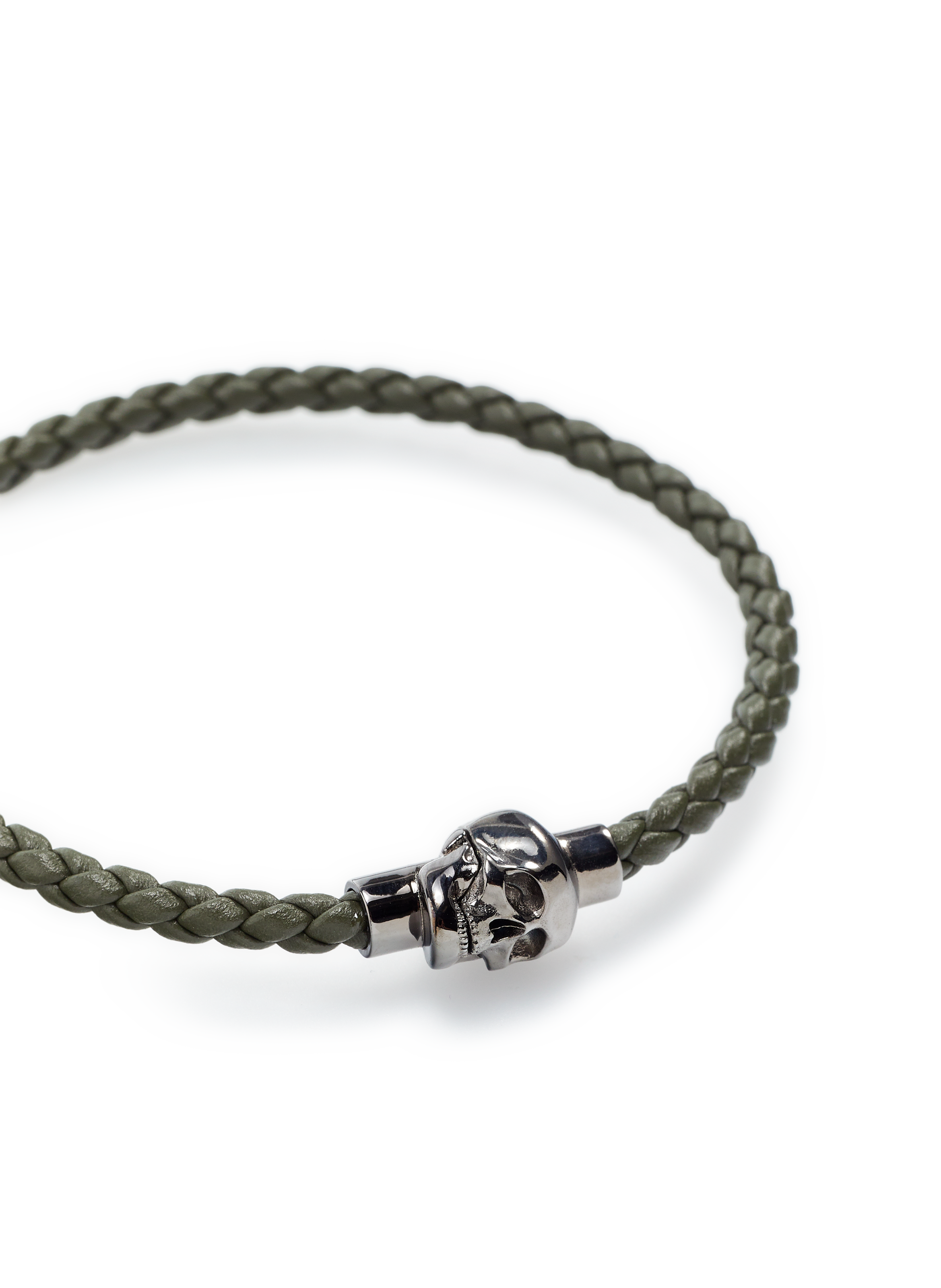 Bracelet tressé en cuir