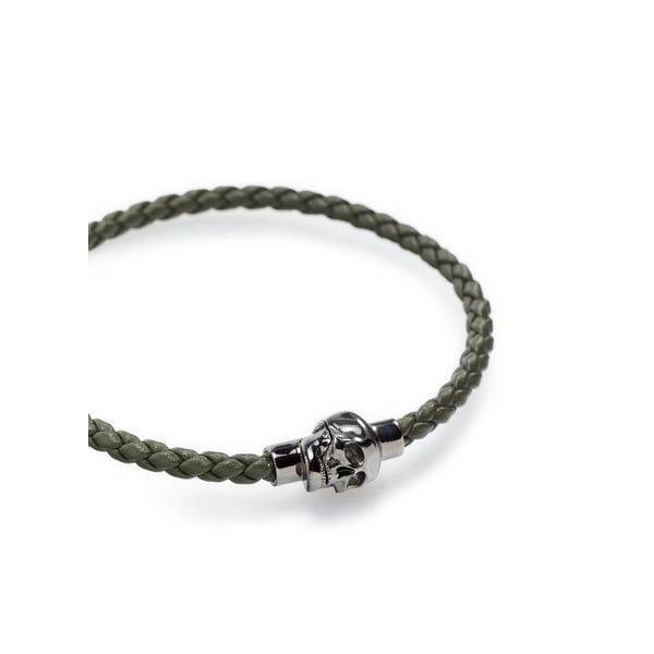 Bracelet tressé en cuir