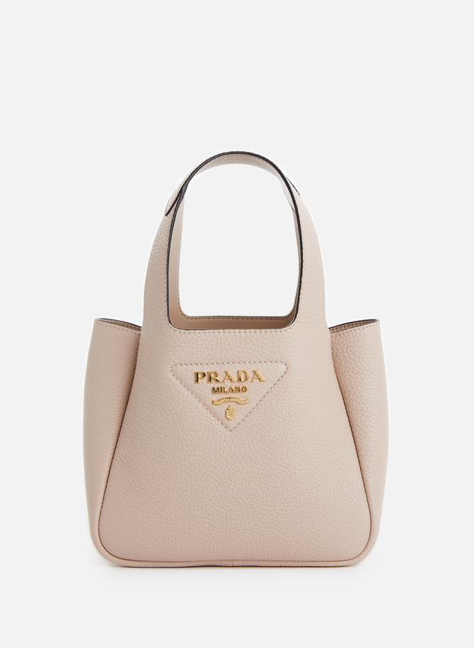 Grained leather handbag PRADA