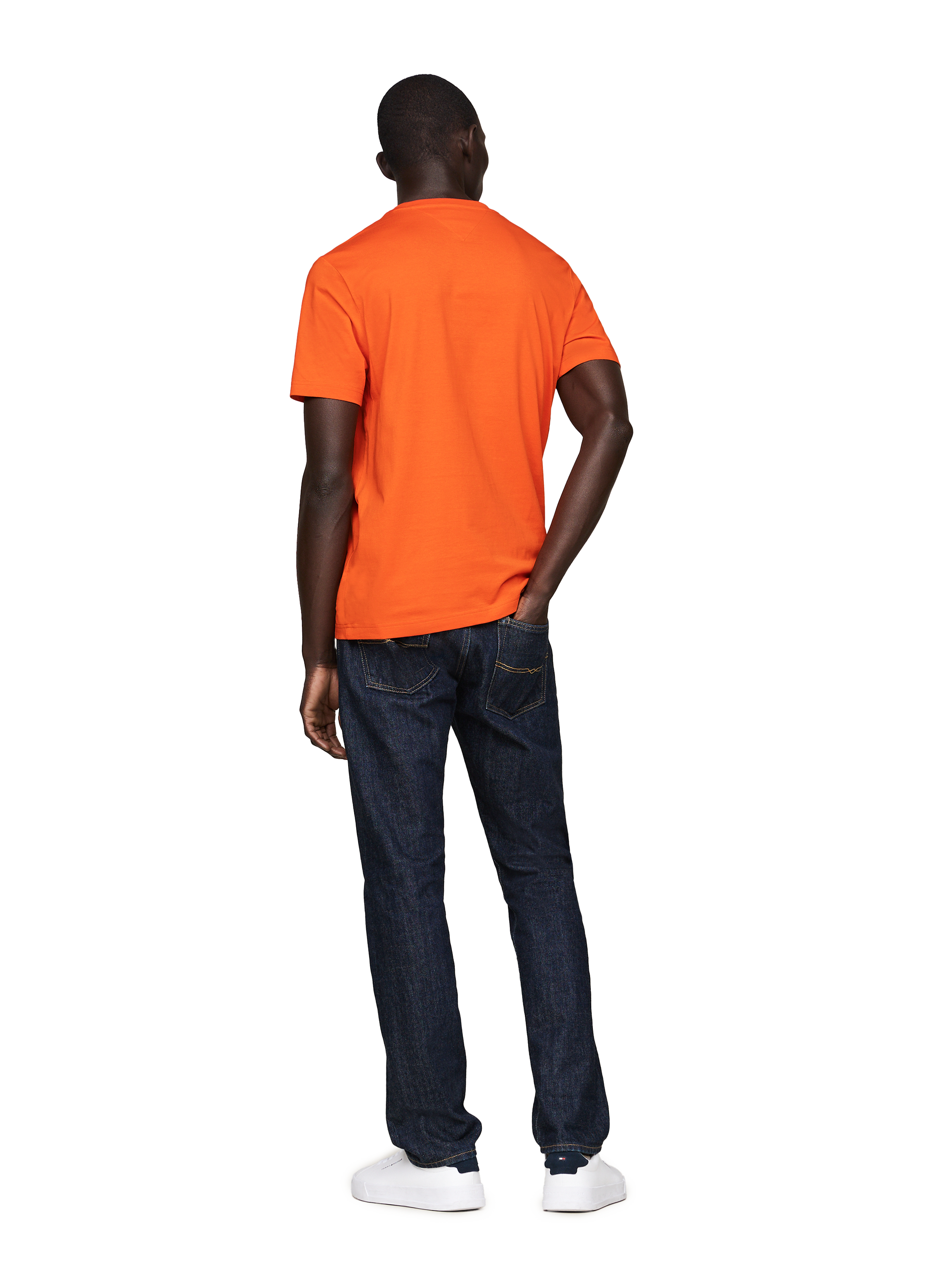 Cotton T-shirt TOMMY HILFIGER Orange