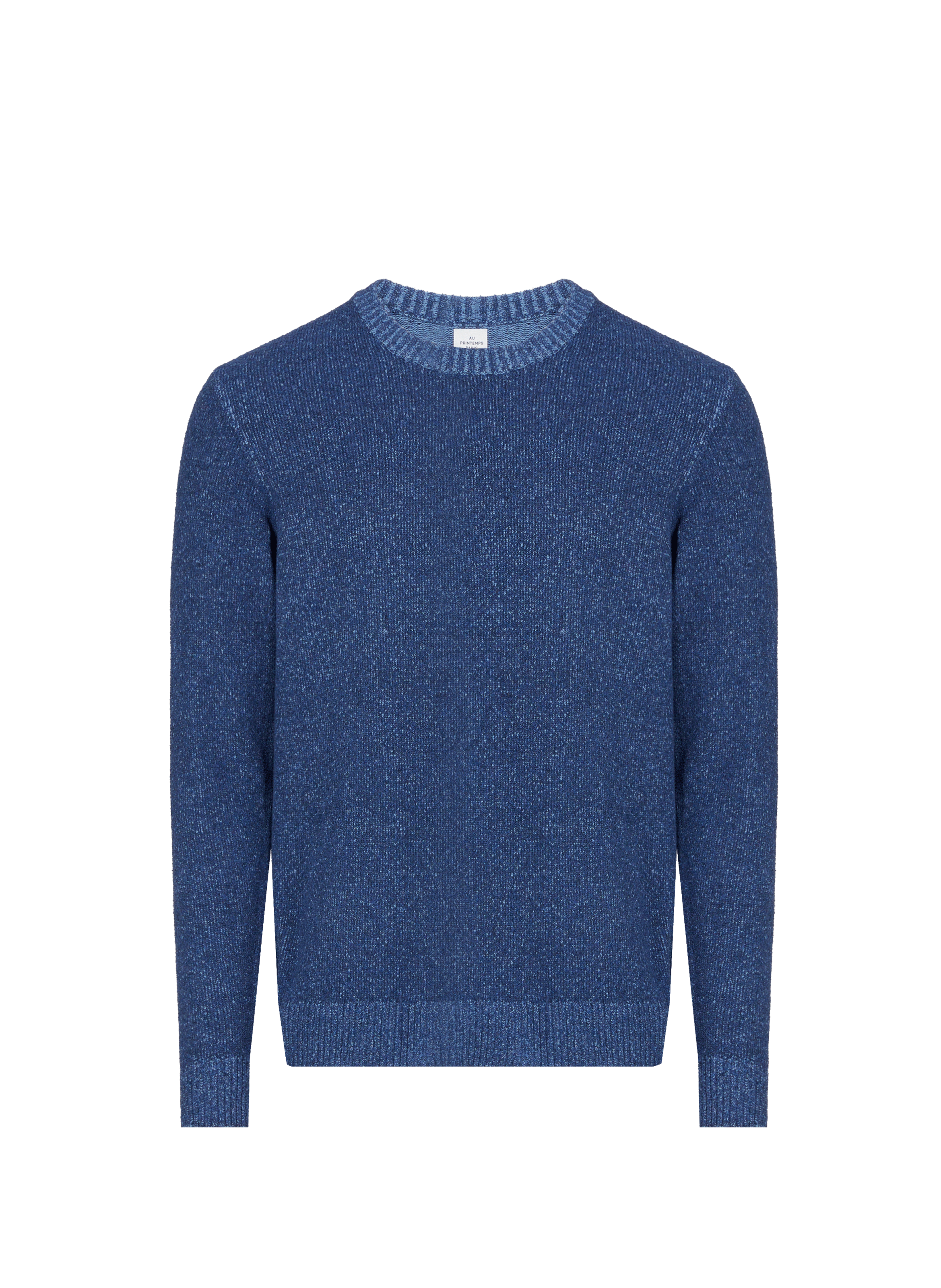 Pull en coton mélangé AU PRINTEMPS PARIS Bleu