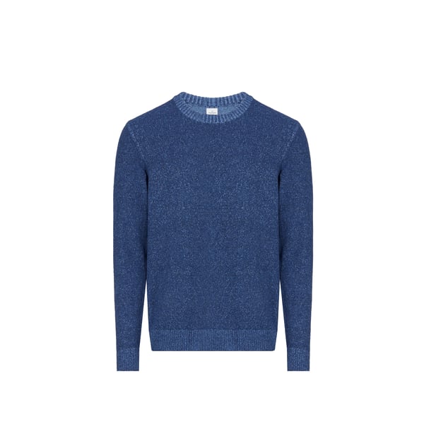 Au Printemps Paris Pull En Coton Mélangé In Bleu